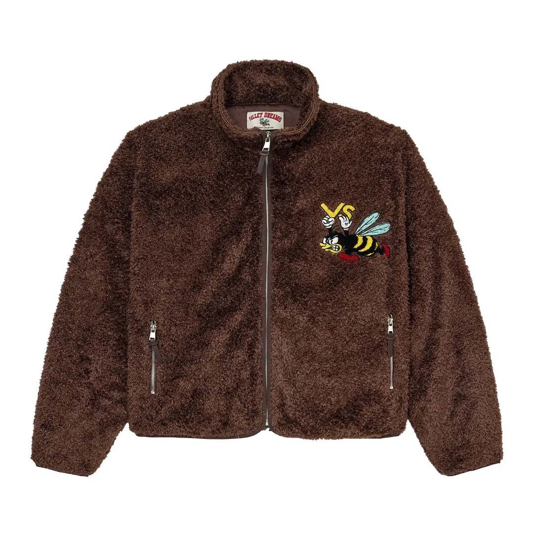 Vale Forever Lenny Fleece Zip Up Jacket Brown Size US XL / EU 56 / 4 - 1 Thumbnail