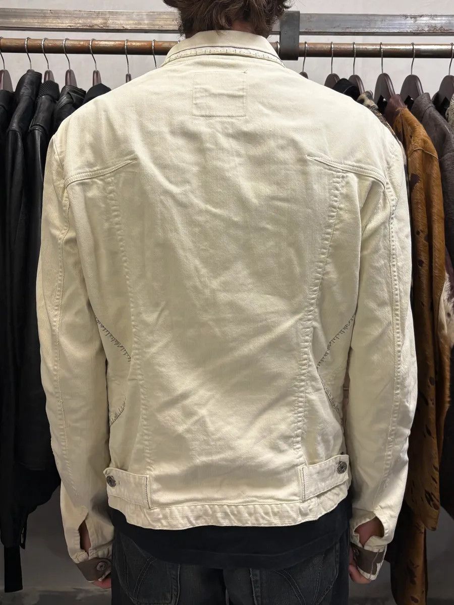 Marithe + Francois Girbaud × Vintage 2000s Marithé + François Girbaud White Signature Light Jacket Size US S / EU 44-46 / 1 - 3 Thumbnail