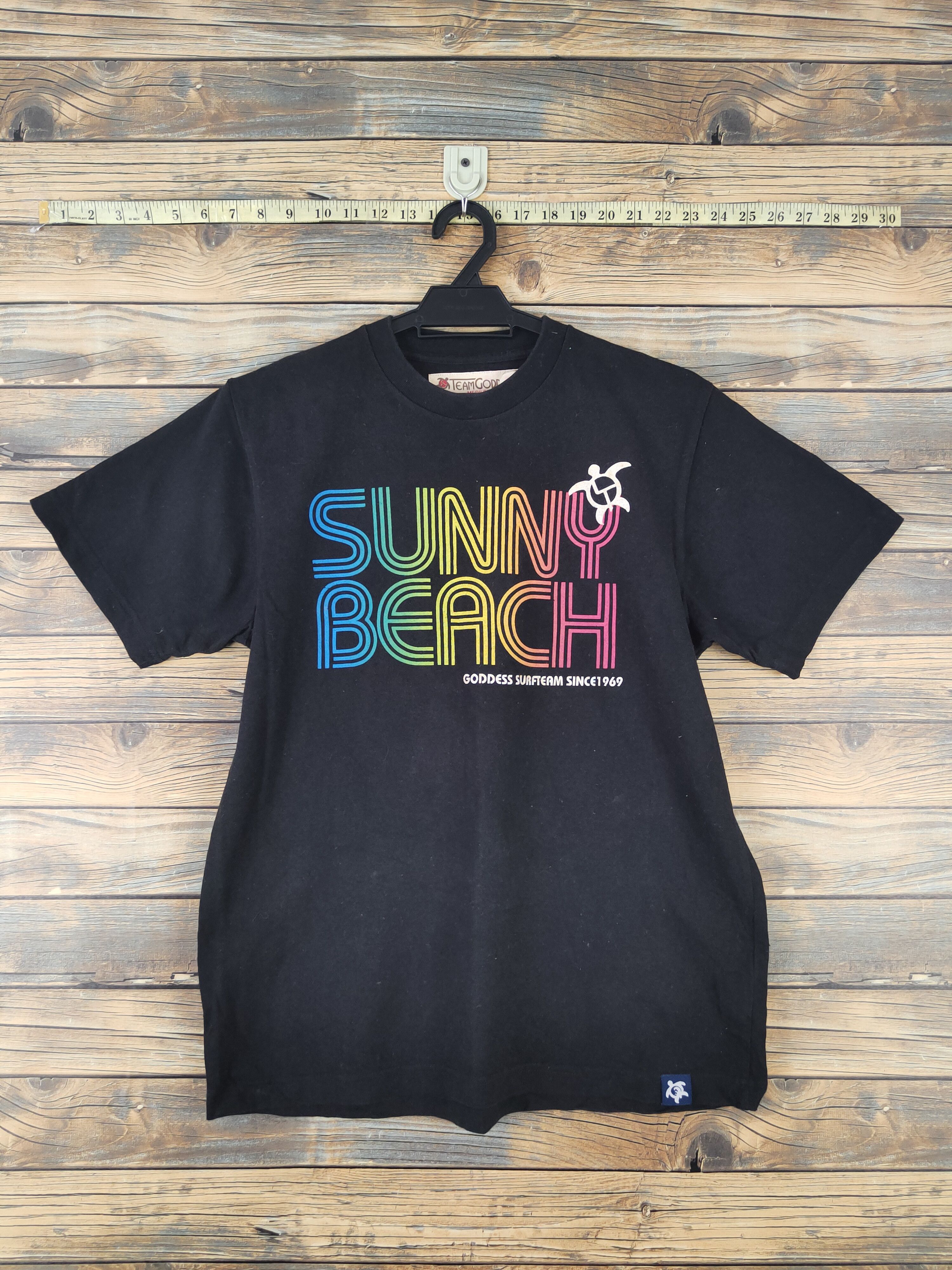 Japanese Brand × Vintage DL Team Goddess hawaian surf Black Short Sleeve T-shirt #627 Size US M / EU 48-50 / 2 - 1 Thumbnail