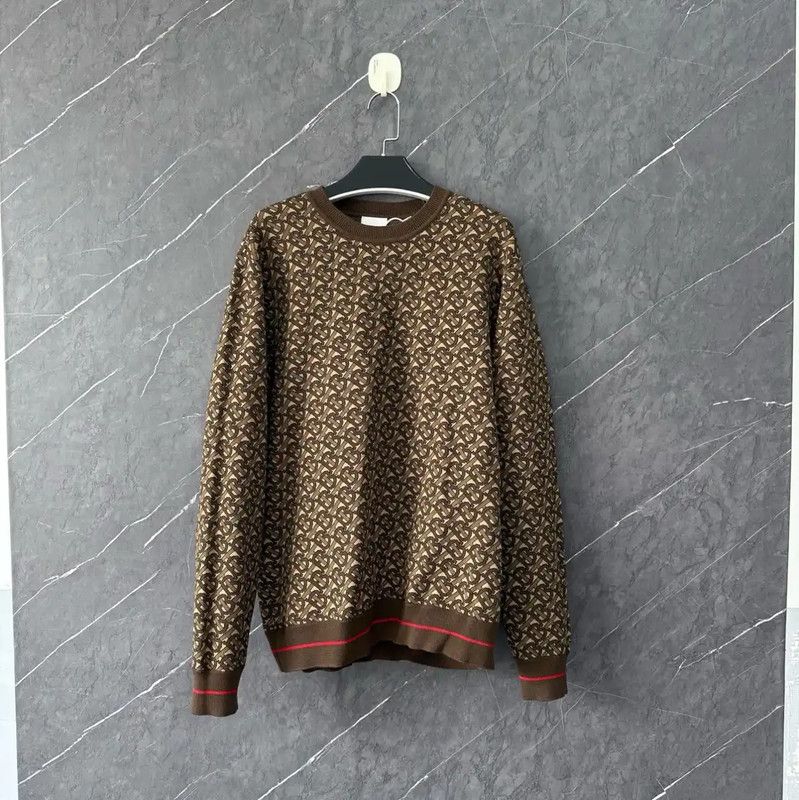 Burberry Brown Knitted Sweater for Women