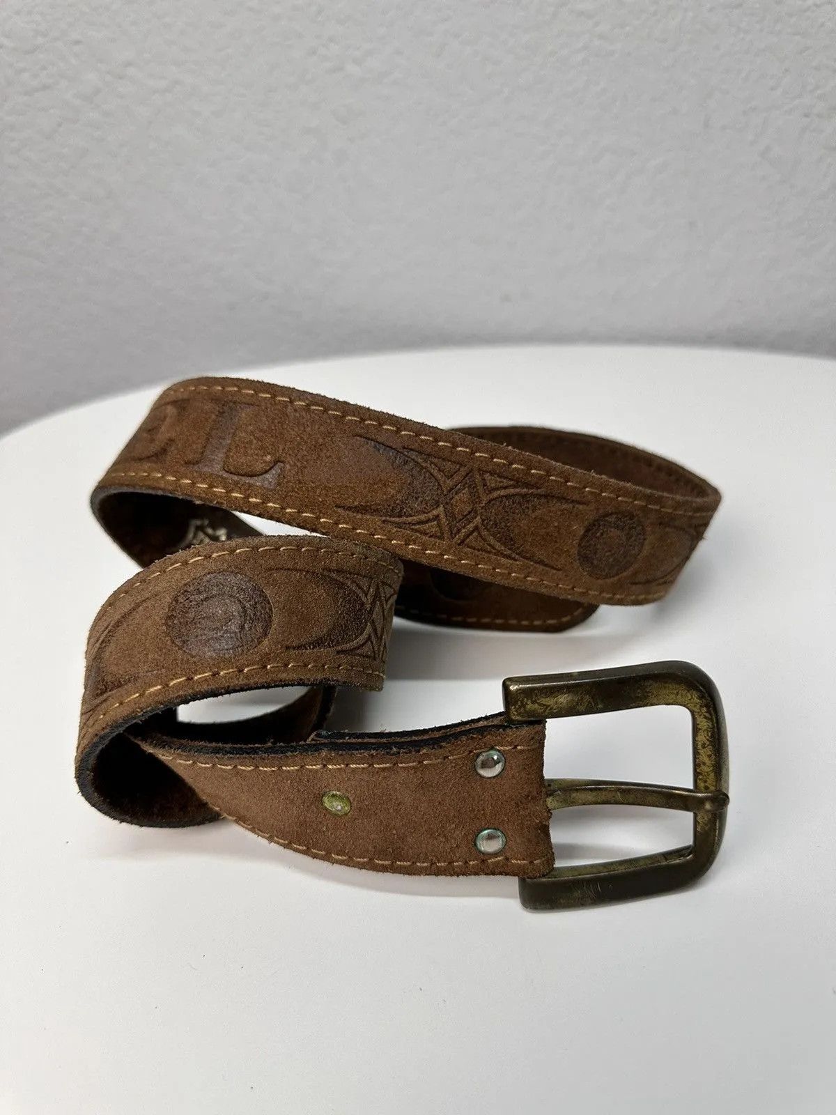 Diesel Vintage Diesel Leather Belt Hysteric Glamour Y2k Japan Size ONE SIZE - 9 Thumbnail