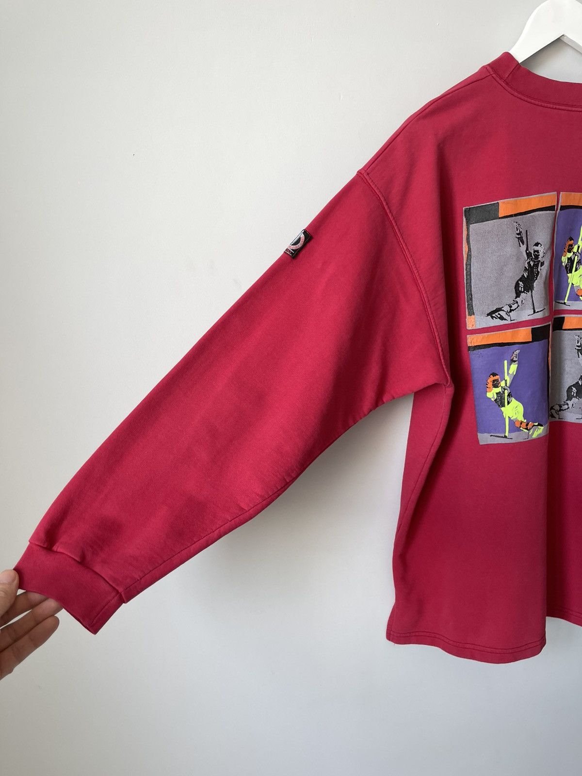 O'Neill Vintage 90s O'Neill Snowboard Surf Ski Faded Crew Sweatshirt Size US L / EU 52-54 / 3 - 7 Thumbnail