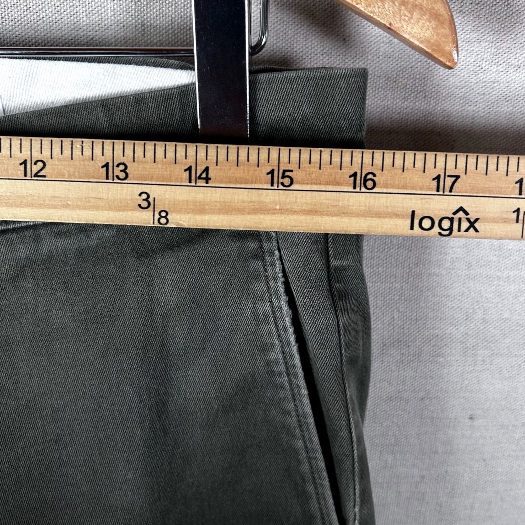 J.Crew J.Crew 484 Stretch Chino Pants Mens 30x32 Dark Olive Green Slim Trousers Size US 30 / EU 46 - 6 Thumbnail