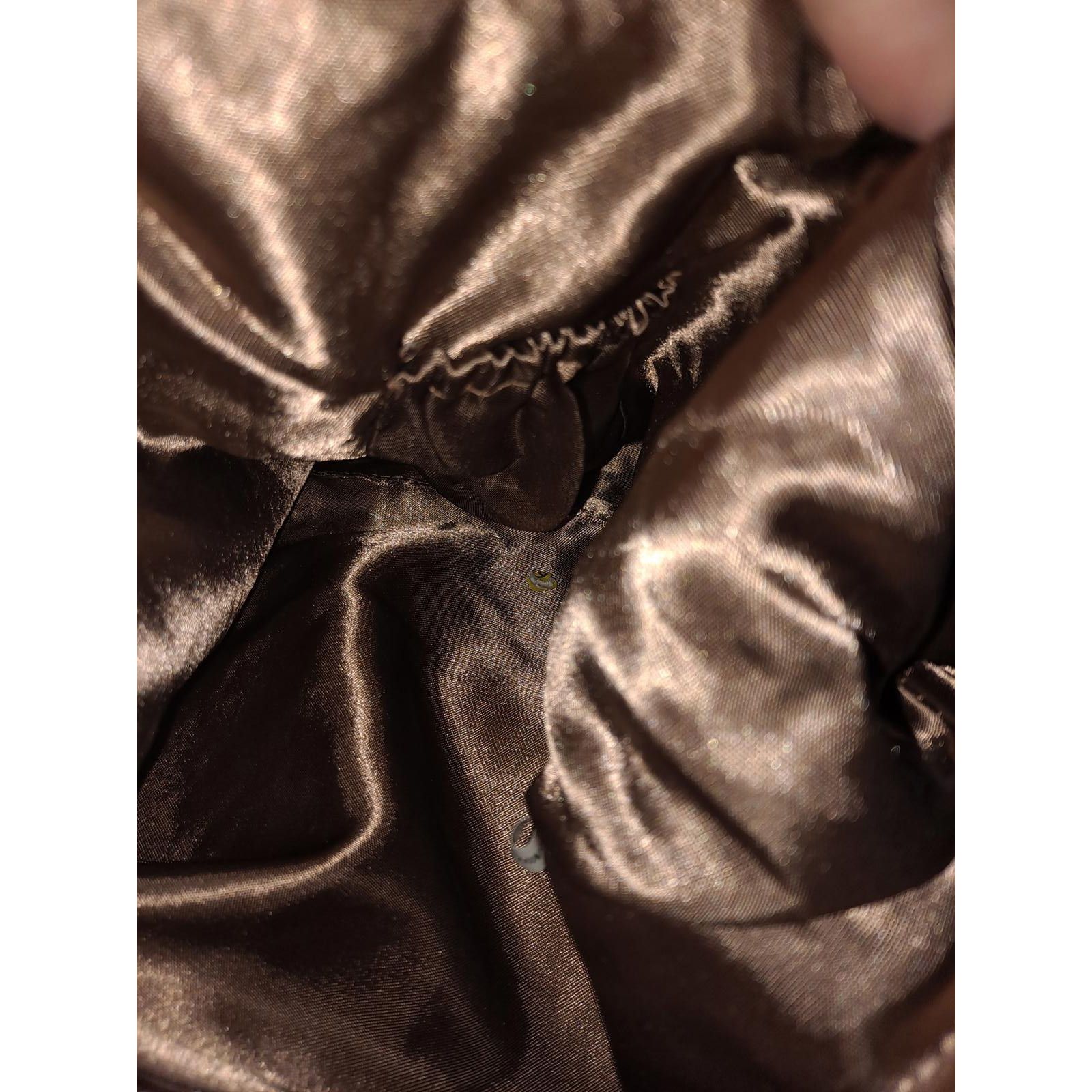 Other Gold Large Sequin Satchel Purse handbag with Decorative Bead Size ONE SIZE - 7 Thumbnail
