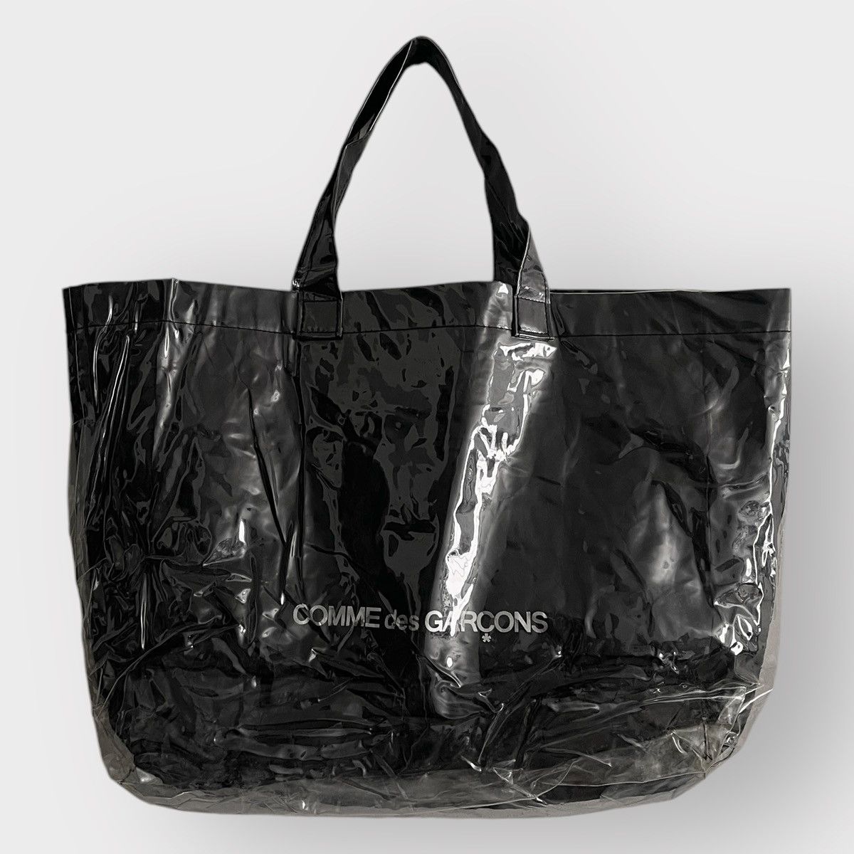 Cdg x Comme Des Garcons Steal! 2010S Comme Des Garçons Black Clear Tote Bag, Men's