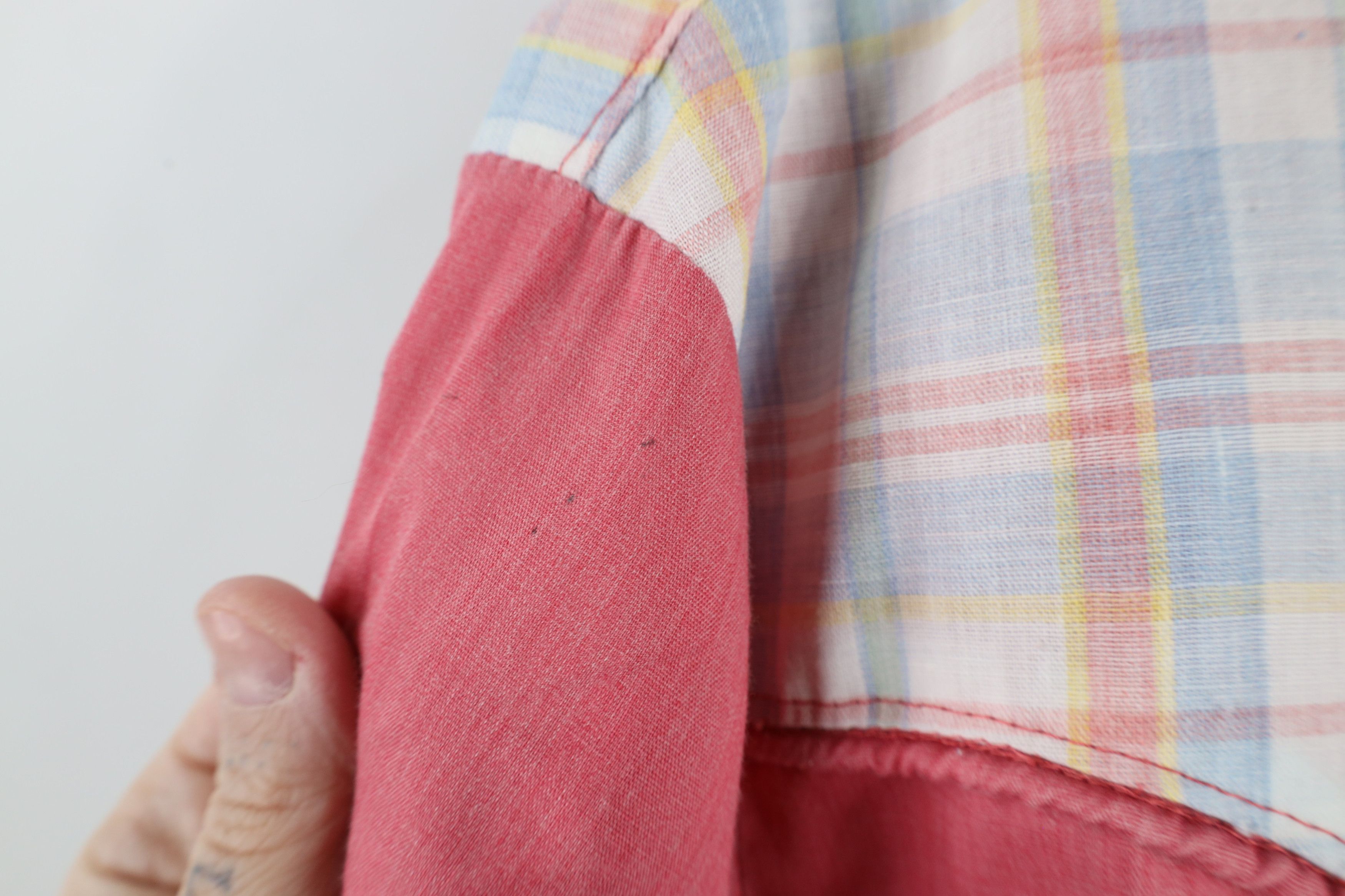 Vintage Vintage 70s Rockabilly Chambray Western Cowboy Button Shirt Size US XXL / EU 58 / 5 - 11 Thumbnail