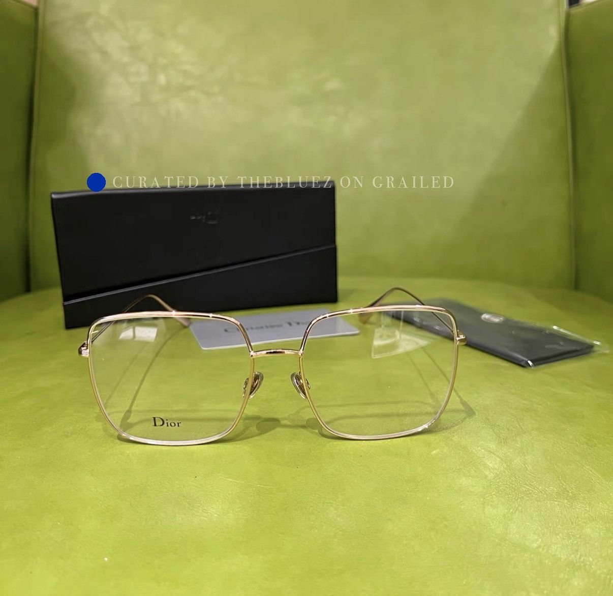 Dior Rose Gold Alloy Optical Eyeglasses Size ONE SIZE - 1 Thumbnail