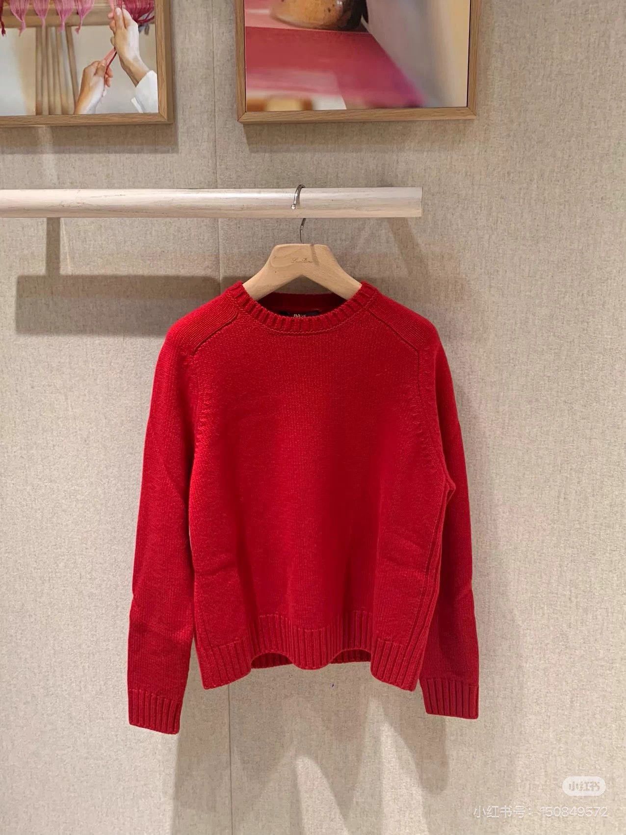 Loro Piana Loro Piana Red Parksville Crewneck Cashmere Sweater 44 Size US S / EU 44-46 / 1 - 6 Thumbnail