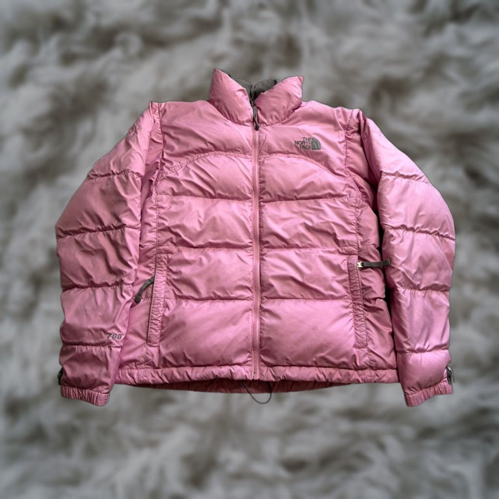 The North Face Jacket Women M Puffer 700 Down Nuptse Pink