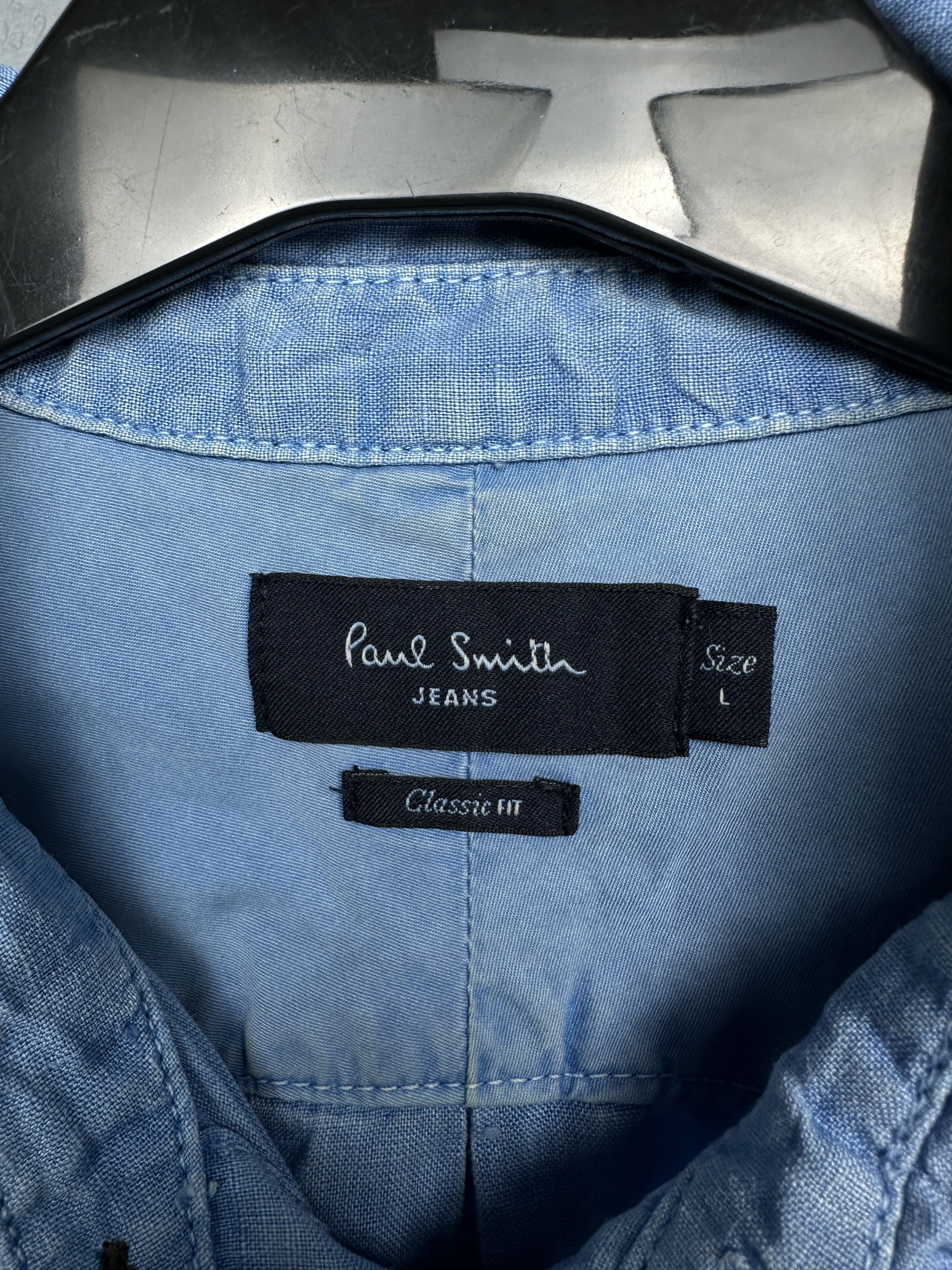 Paul Smith Paul Smith Mens LINEN Short Sleeve Shirt Size US L / EU 52-54 / 3 - 4 Thumbnail