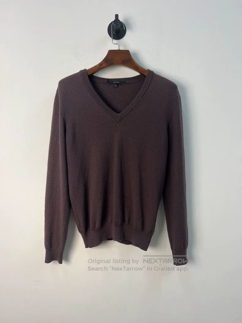 Gucci V-neck pullover woollen sweater
