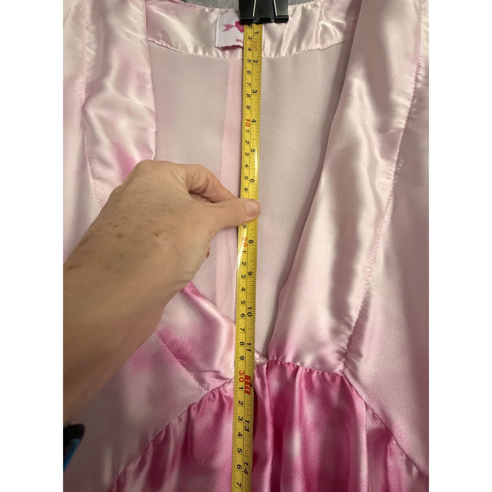 BuddyLove Buddy Love Dress Womens Small Multicolor Tie Dye Satin Kaftan Maxi Boho Size S / US 4 / IT 40 - 7 Thumbnail
