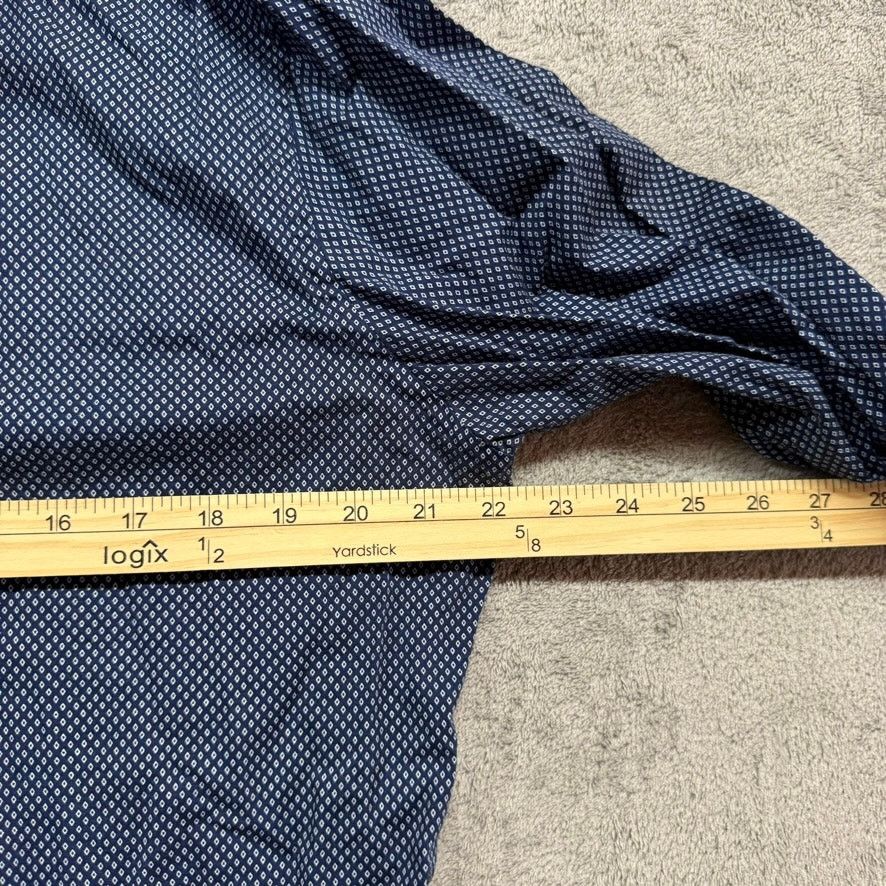 Express Express Button Up Shirt Mens Large 16-16.5 Long Sleeve Size US L / EU 52-54 / 3 - 5 Thumbnail