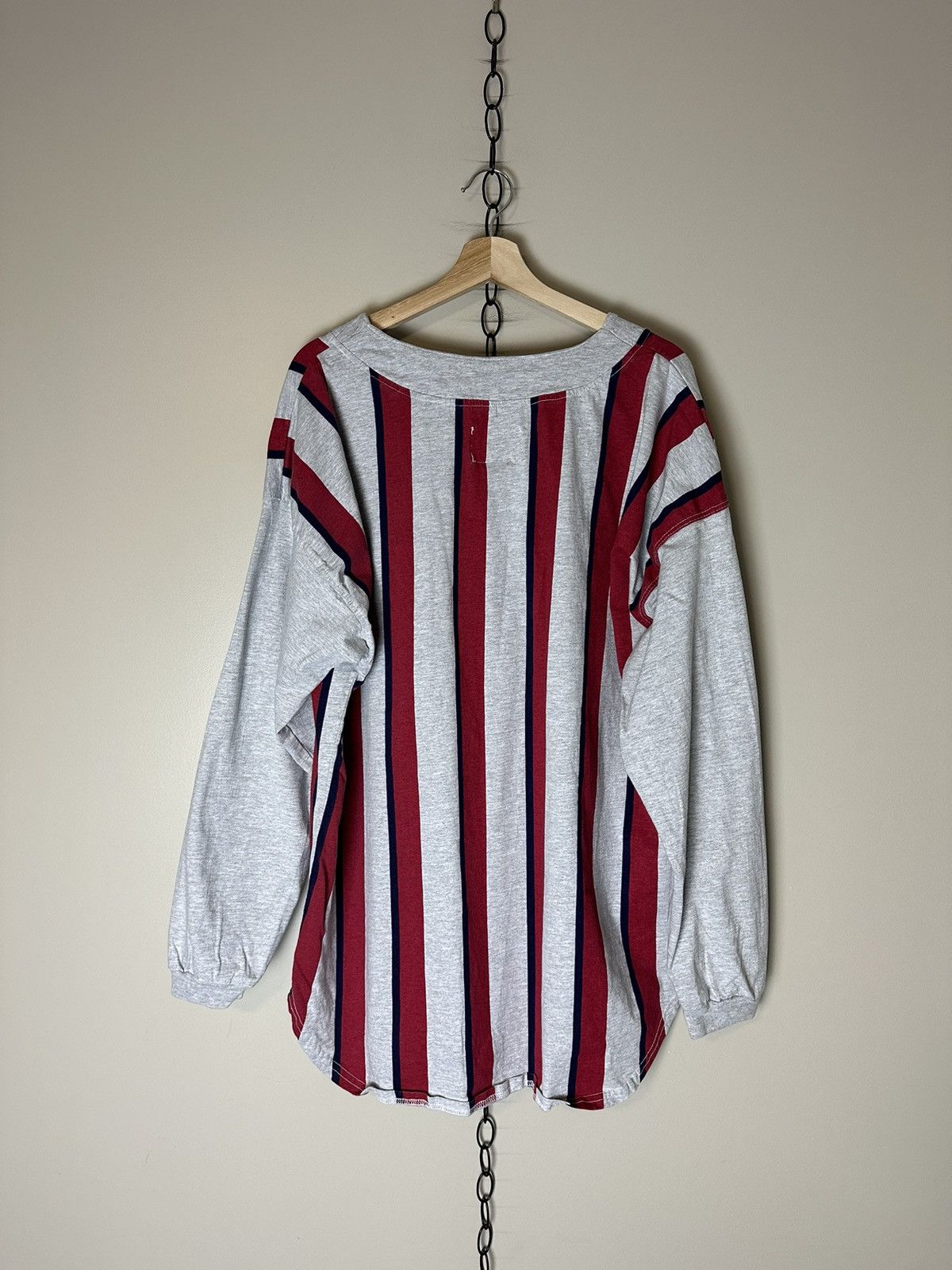 Vintage Vintage E.N.U.F International Striped Long Sleeve Henley Size US L / EU 52-54 / 3 - 2 Thumbnail