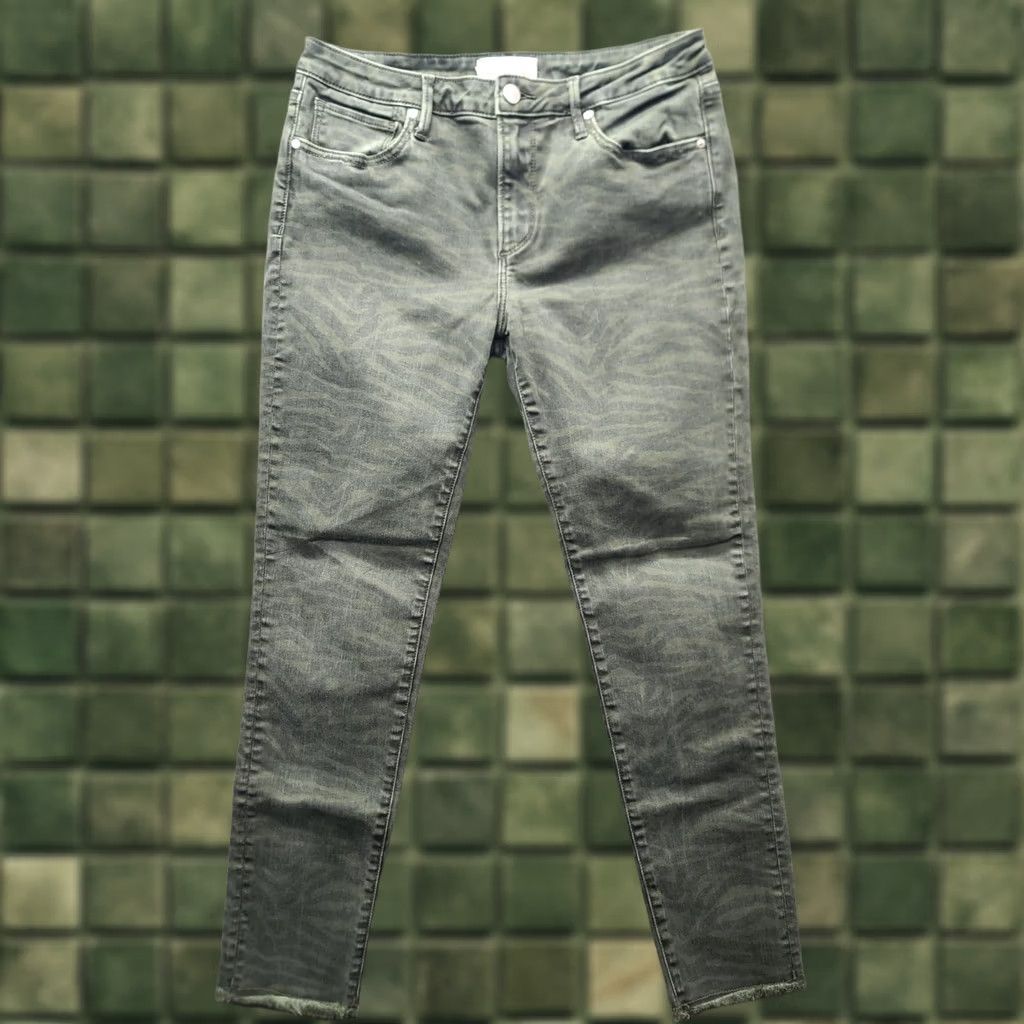 Vintage Driftwood Jeans Womens 29x29 Jackie Skinny Fit Ankle Cut High Rise Stretch Jeans Bohemian Festival Green 29 Inseam 5-Pocket Slim Wash Light Womens Size 29" - 1 Thumbnail