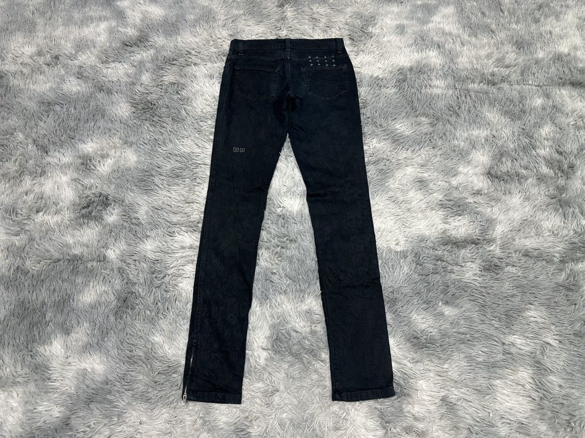 Ksubi 🔥Y2K Ksubi Super Skinny Zip Black Denim Size US 27 - 8 Thumbnail
