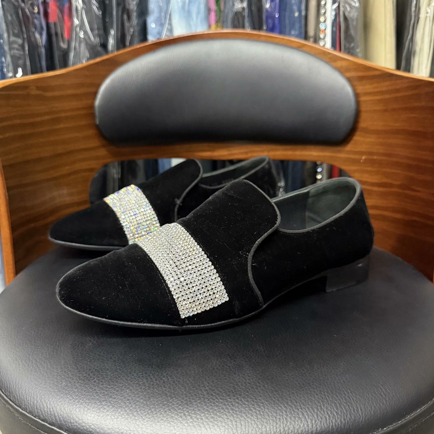 Giuseppe Zanotti Giuseppe Zanotti Velvet Black Lowtop Sneakers 39 Men Size US 6.5 / EU 39-40 - 1 Thumbnail