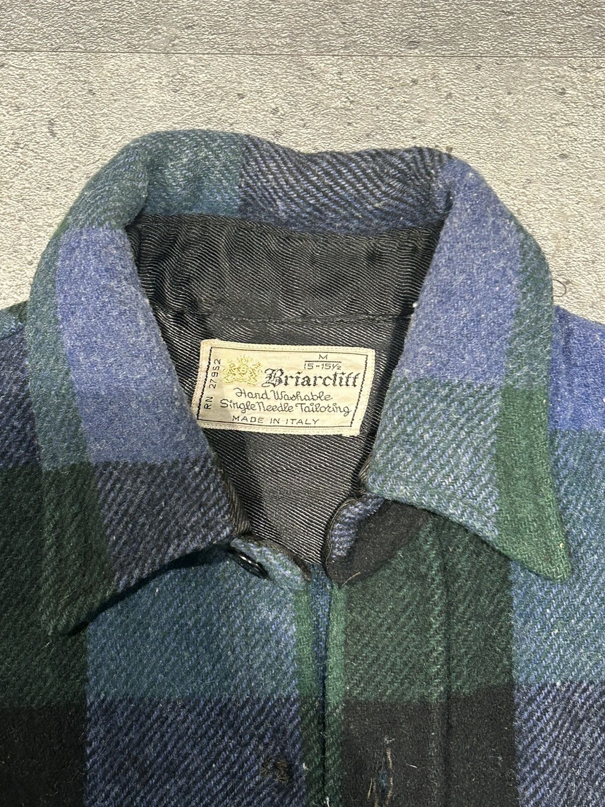 Vintage Vintage plaid wool over shirt Size US M / EU 48-50 / 2 - 2 Thumbnail