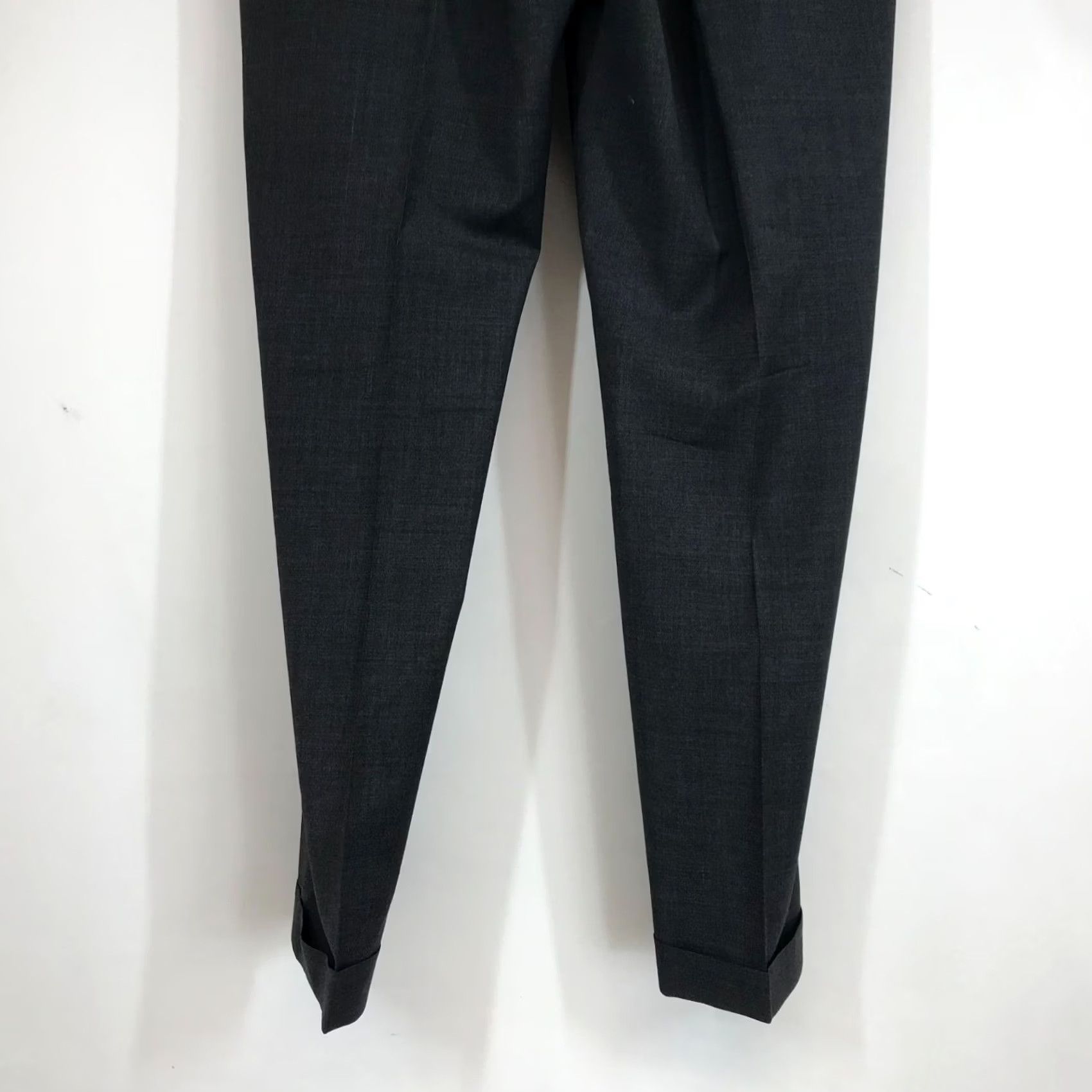 Ralph Lauren Lauren Ralph Dress Mens 38 Black MEN PLEATED WOOL CUFFED PANTS Size US 38 / EU 54 - 6 Thumbnail