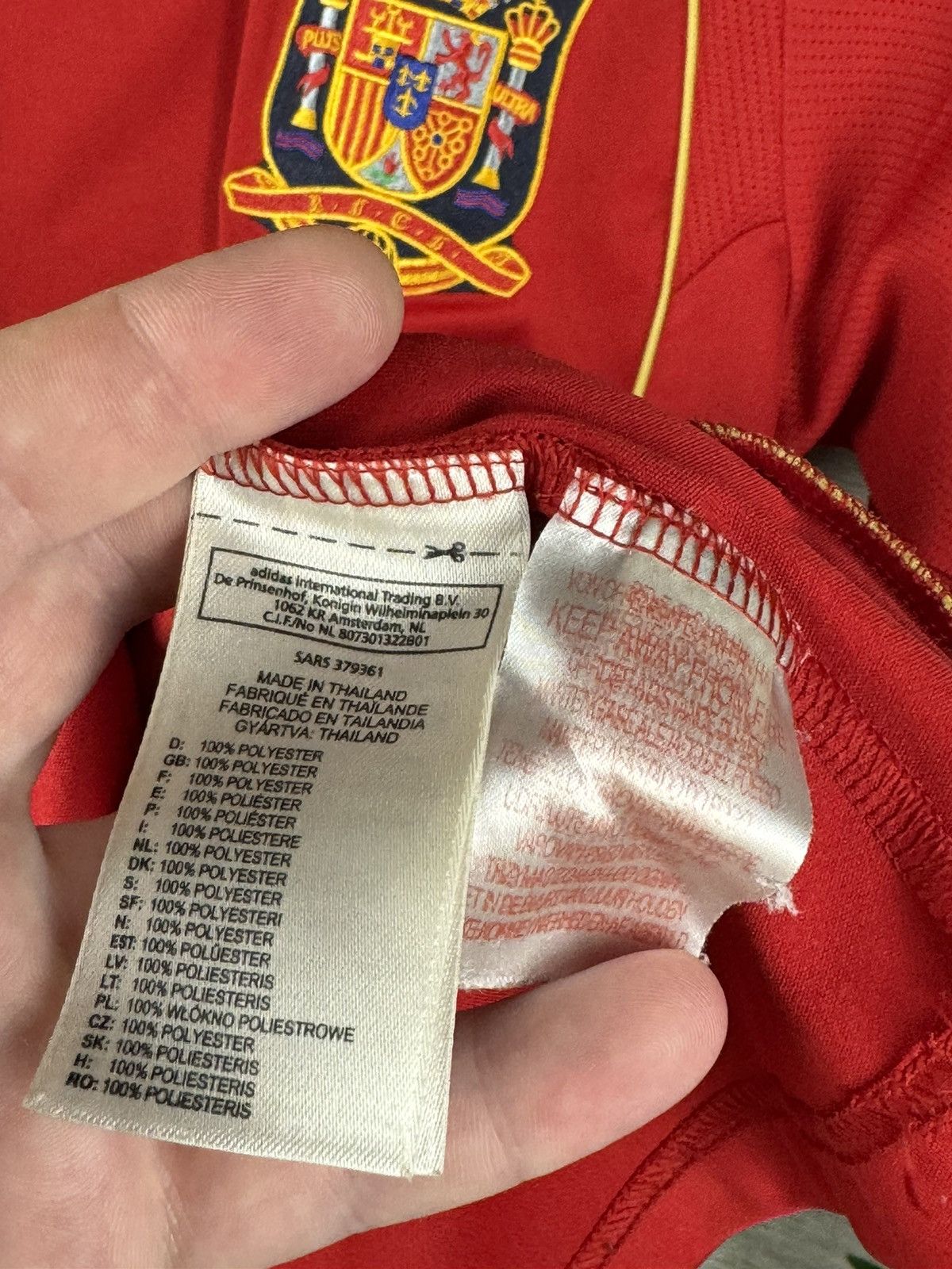 Adidas Football 2007 Vintage adidas Spain soccer jersey size XS Size US XS / EU 42 / 0 - 8 Thumbnail