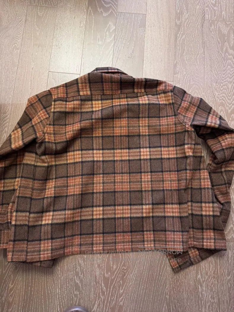Our Legacy Our Legacy Brown Plaid Shirt Jacket. Size US M / EU 48-50 / 2 - 2 Thumbnail