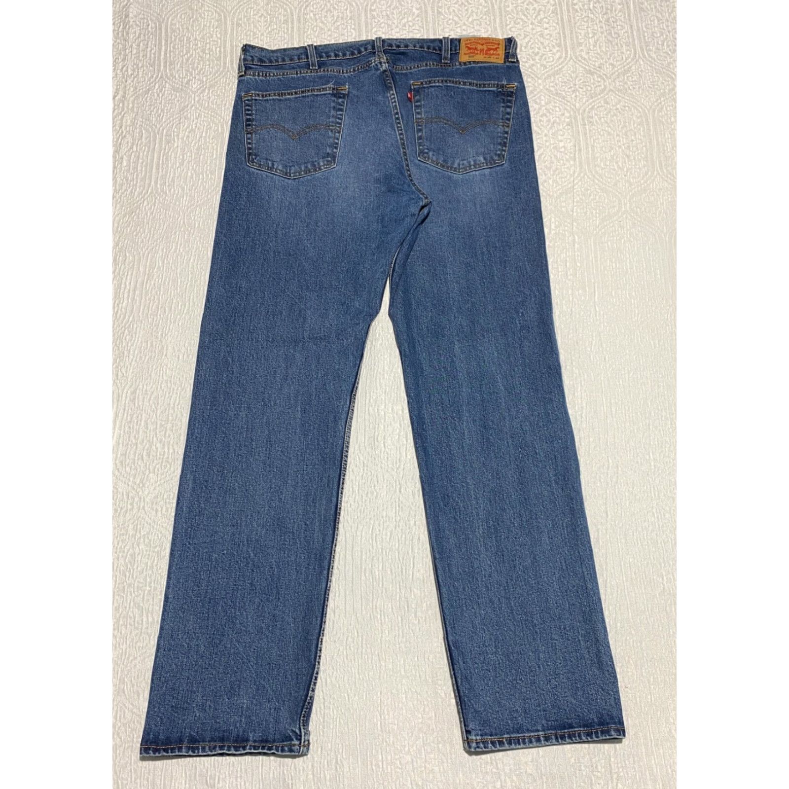 Levi's VINTAGE Levi's 505 Relaxed Fit Mens Jeans Size 38x34 Blue Straight Whiskers - Levi's 500 Series Denim 5-Pocket Mens Jeans Size US 38 / EU 54 - 2 Thumbnail