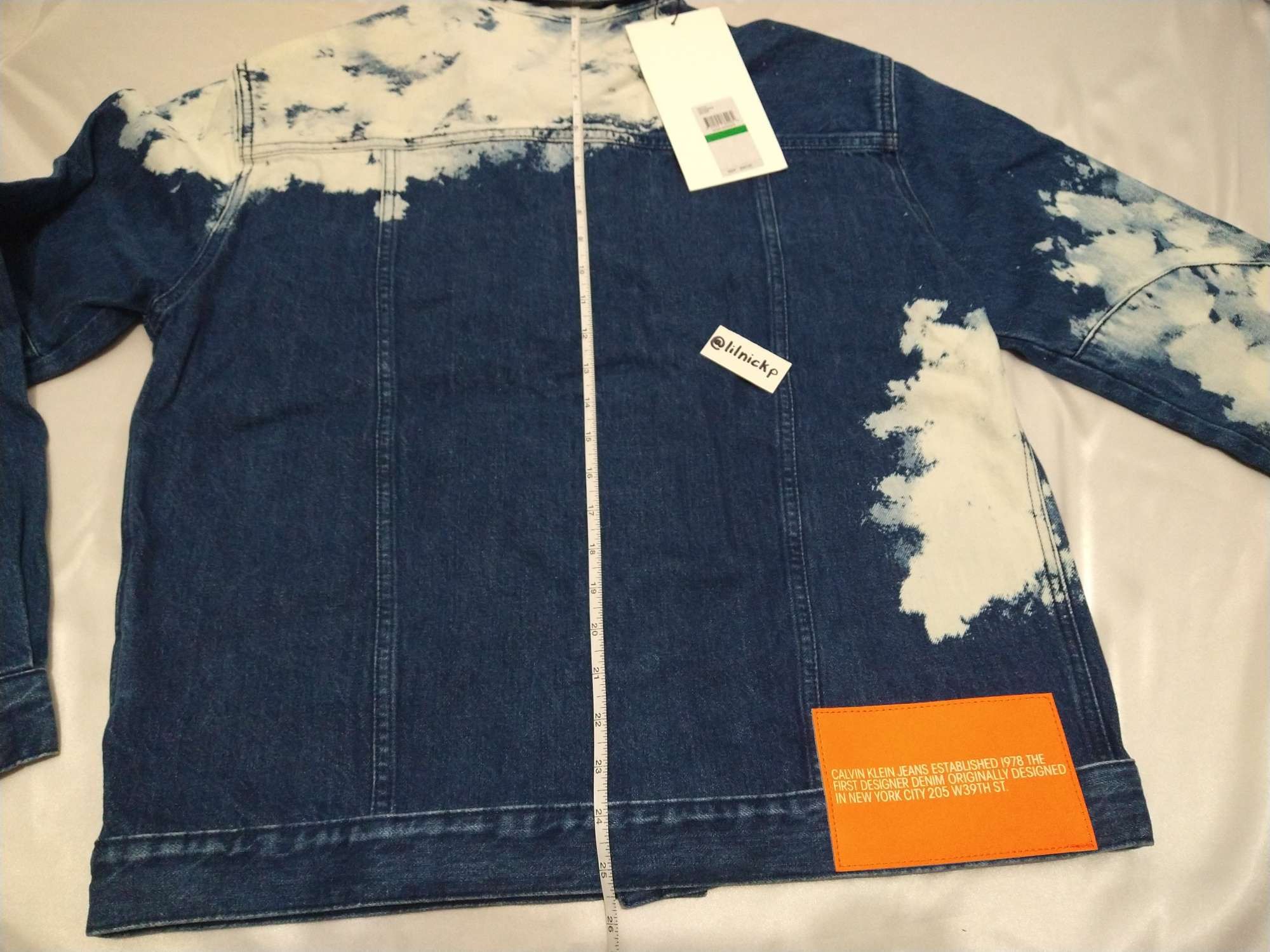 Calvin Klein 205W39NYC EST. 1978 Lunar Ascent Denim Trucker Jacket Size US L / EU 52-54 / 3 - 5 Thumbnail