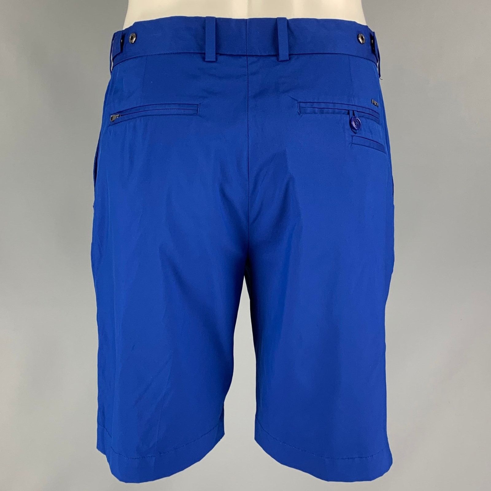 Ralph Lauren Size 32 Royal Blue Polyester Flat Front Shorts Size US 32 / EU 48 - 2 Thumbnail
