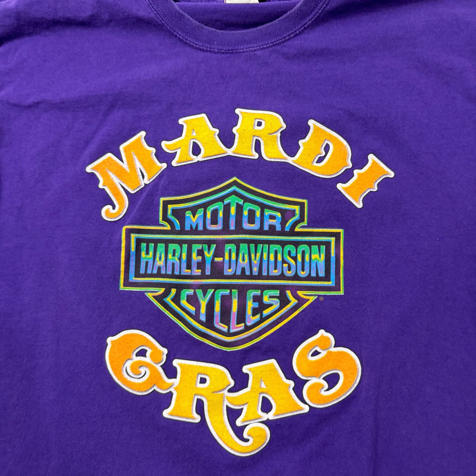 Harley Davidson Harley Davidson Shirt Large Purple New Orleans Mardi Gras Size US L / EU 52-54 / 3 - 4 Thumbnail