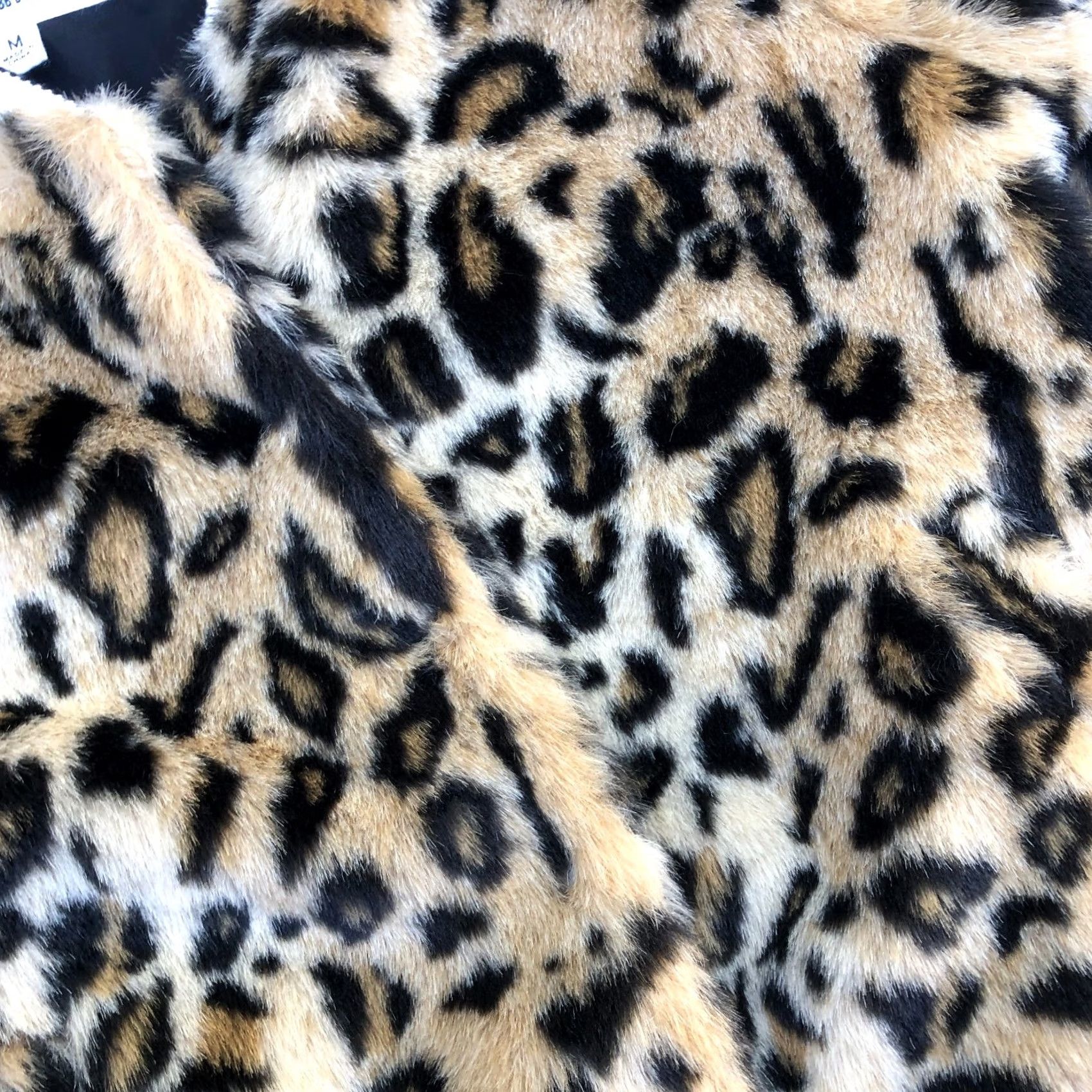 BB Dakota BB Dakota JACK BY Cheetah Fleece Varsity Jacket Women's MEDIUM Long Sleeve Brown Adult M Womens Size M / US 6-8 / IT 42-44 - 2 Thumbnail
