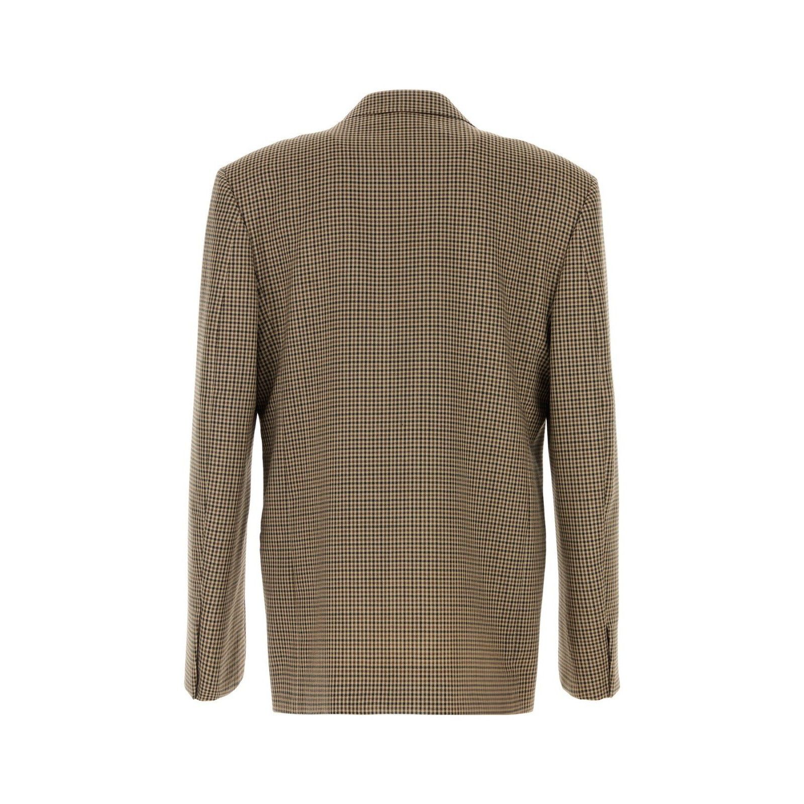 Gucci GUCCI $3500 Beige/Brown Gingham Wool Jacket New & Authentic Size US XL / EU 56 / 4 - 2 Thumbnail