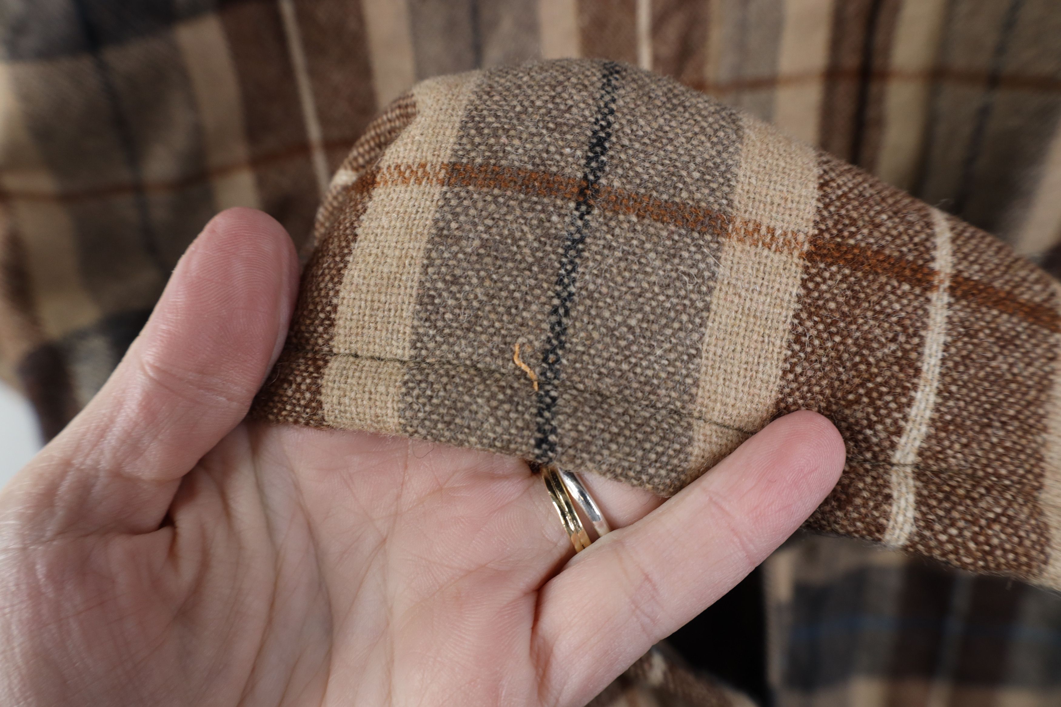 Vintage Vintage 70s Streetwear Wool Blend Quilted Shirt Jacket Plaid Size US M / EU 48-50 / 2 - 4 Thumbnail