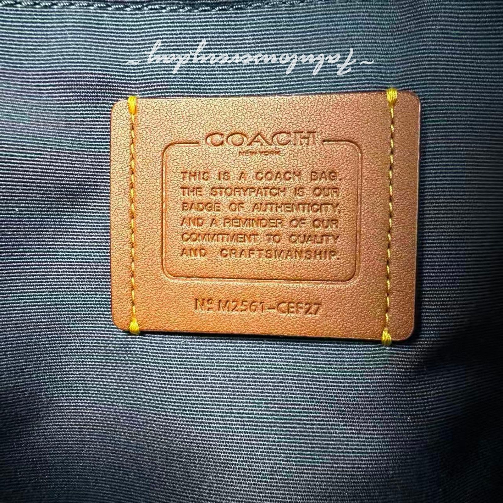 Coach Coach Taylor Small Backpack In Loved Denim Gold/Light Indigo Size ONE SIZE - 9 Thumbnail