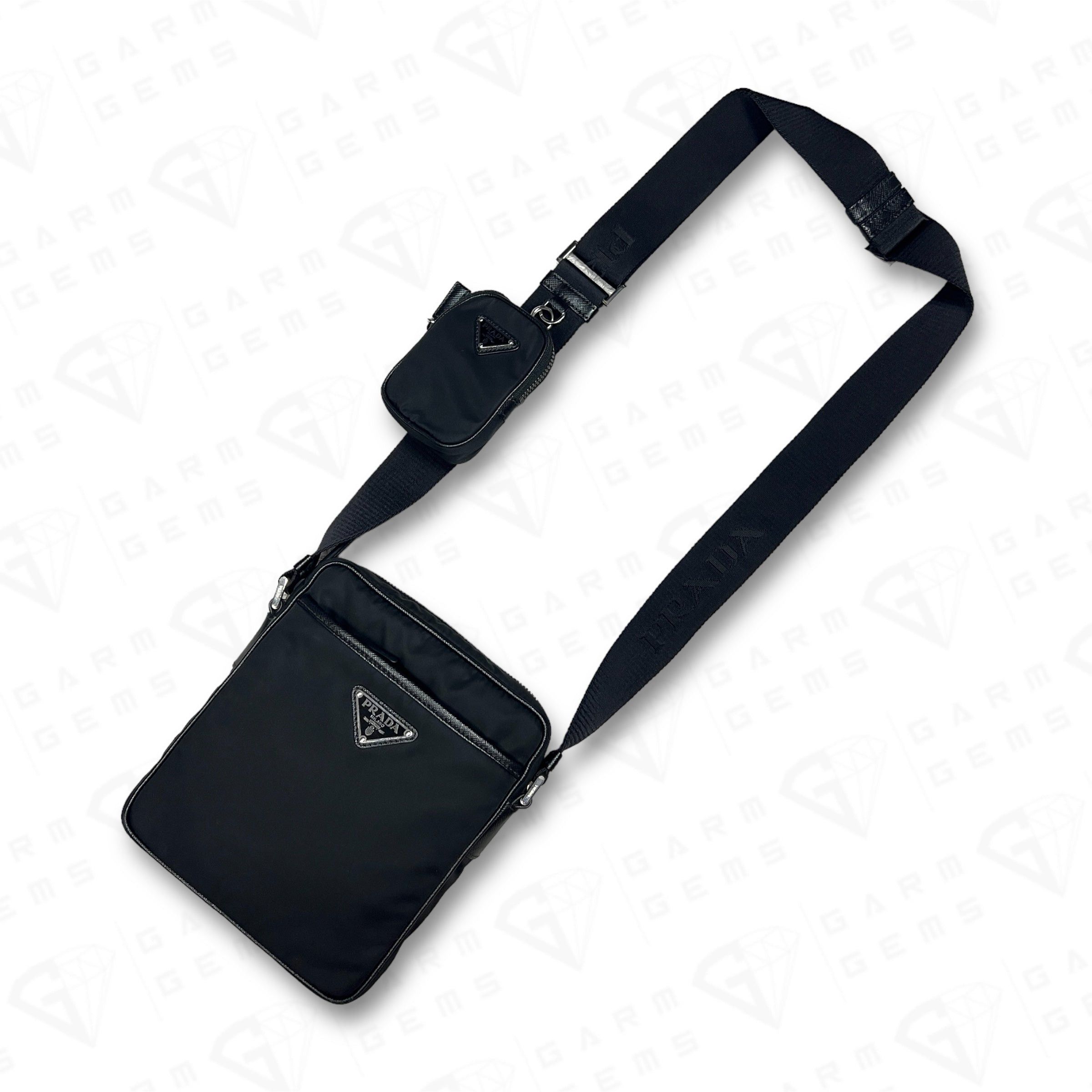 Prada Prada Re-Nylon and Saffiano Leather Crossbody Bag Size ONE SIZE - 6 Thumbnail