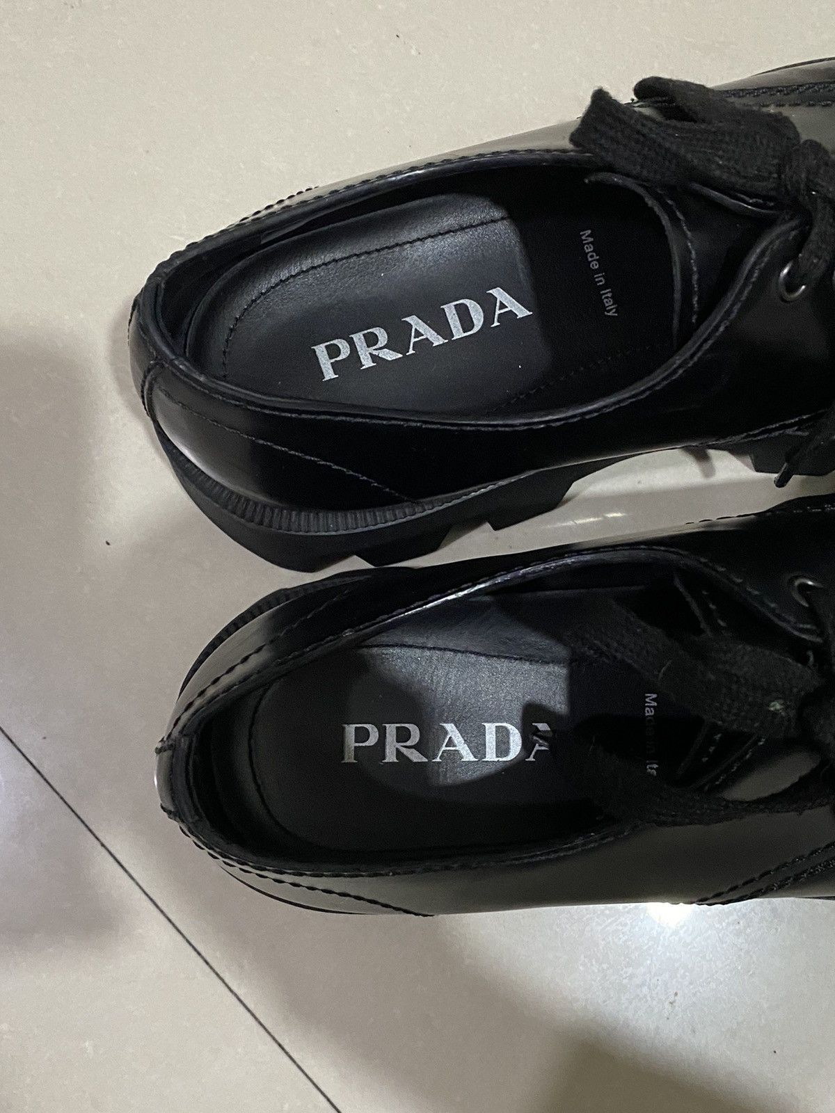Prada PRADA Leather Derby Shoes Size US 9.5 / EU 42-43 - 4 Thumbnail