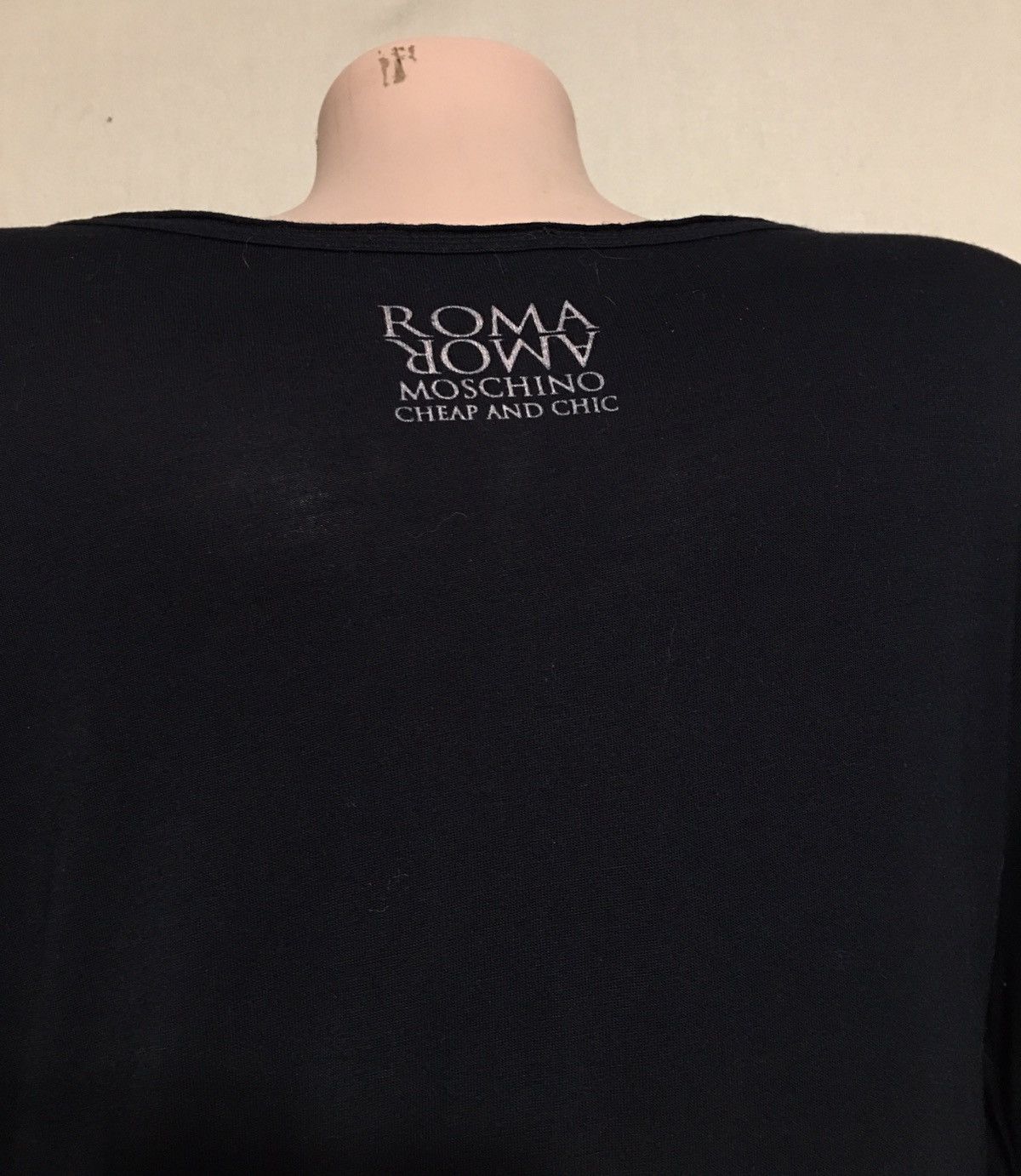 Moschino × Vintage Moschino Cheap and Chic Roma Logo Long Sleeve Top T-Shirt Size L / US 10 / IT 46 - 6 Thumbnail