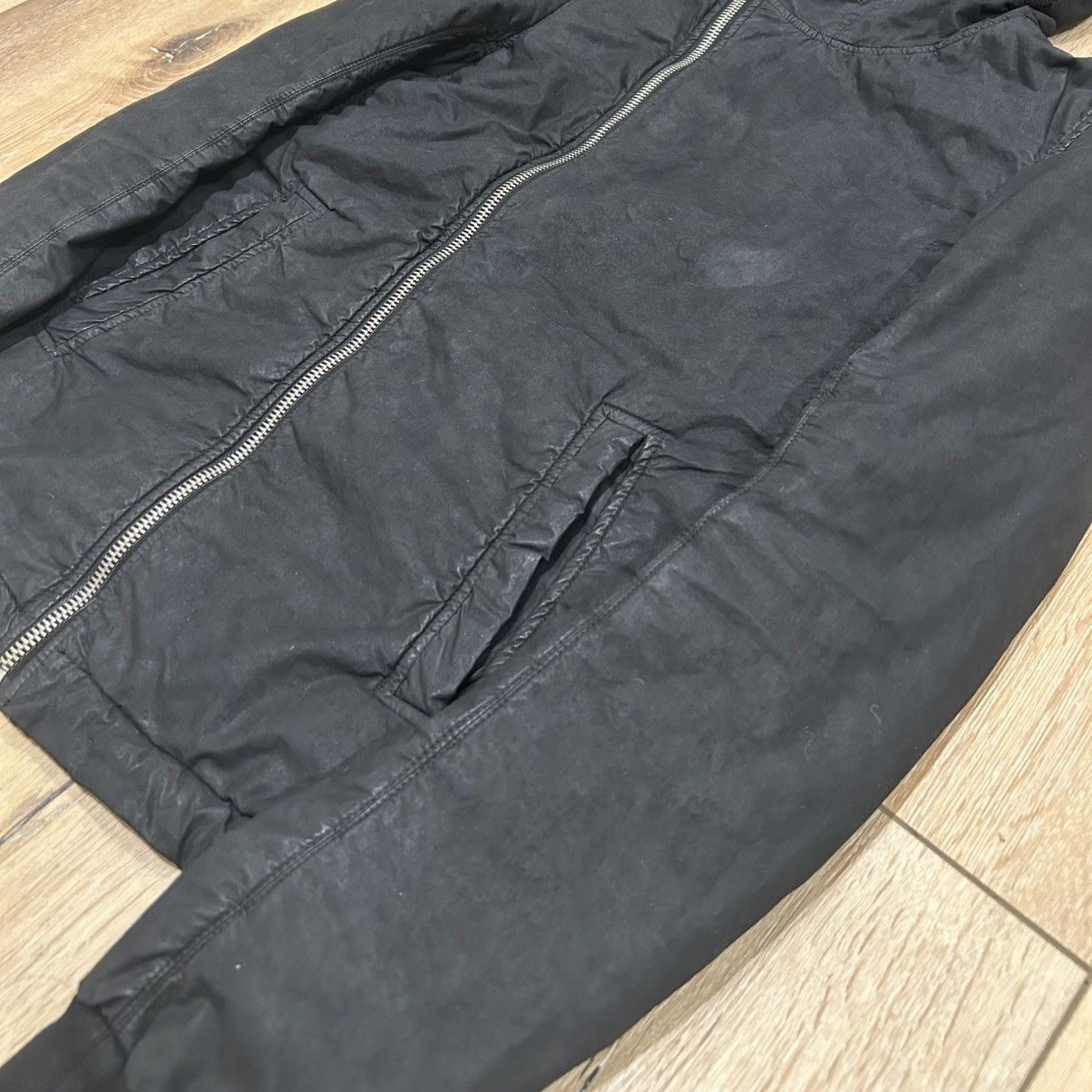 Rick Owens Drkshdw Rick Owens DRKSHDW AW08 “STAG” Waxed Scuba Jacket Size US XS / EU 42 / 0 - 4 Thumbnail