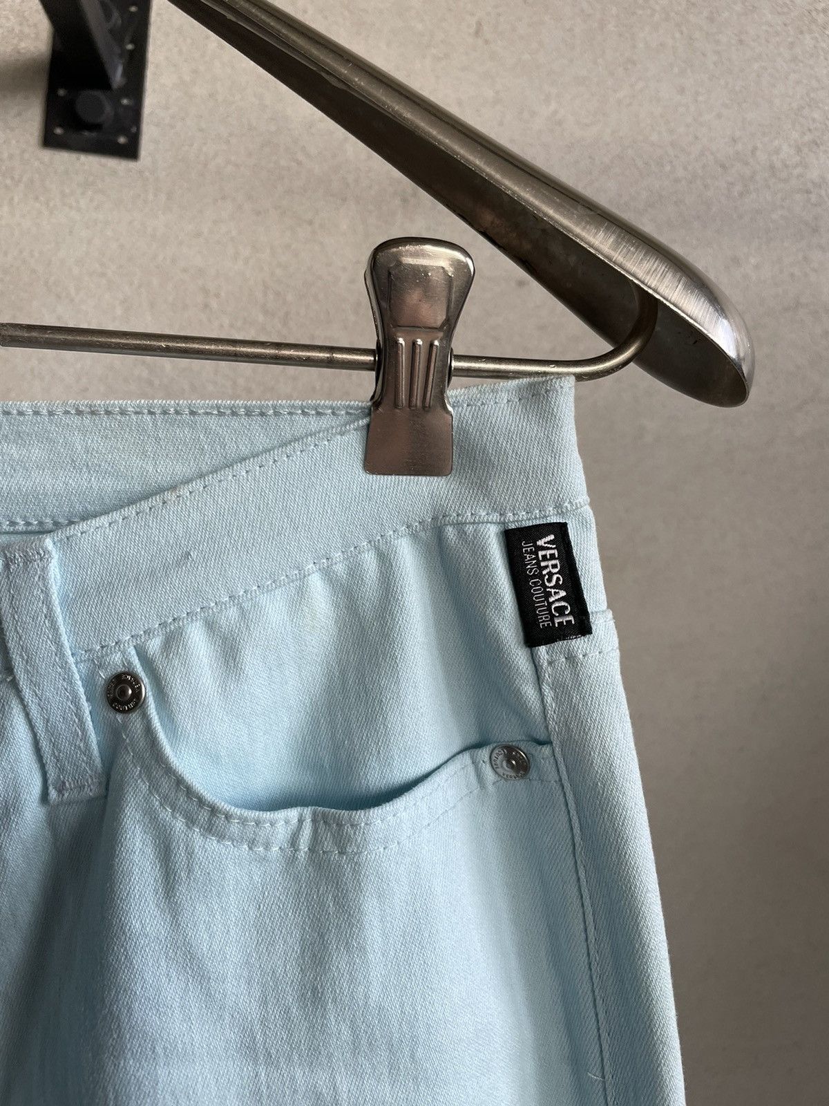 Versace × Versace Jeans Couture × Vintage Versace Jeans Couture Blue Flared Pants Size 28" / US 6 / IT 42 - 5 Thumbnail