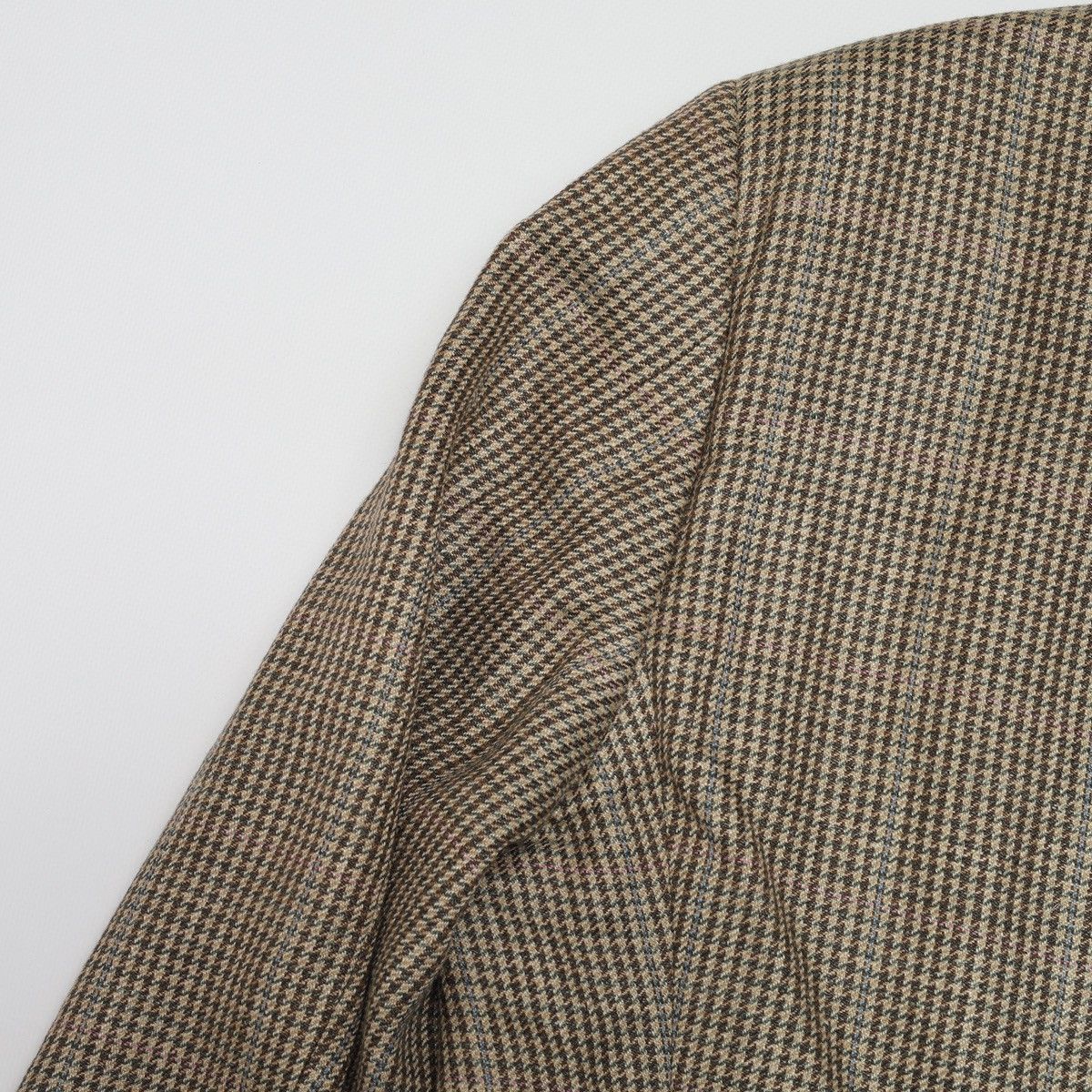 Polo Ralph Lauren Polo Ralph Lauren Vintage Houndstooth Blazer Silk Flax Wool Size 42R - 14 Thumbnail