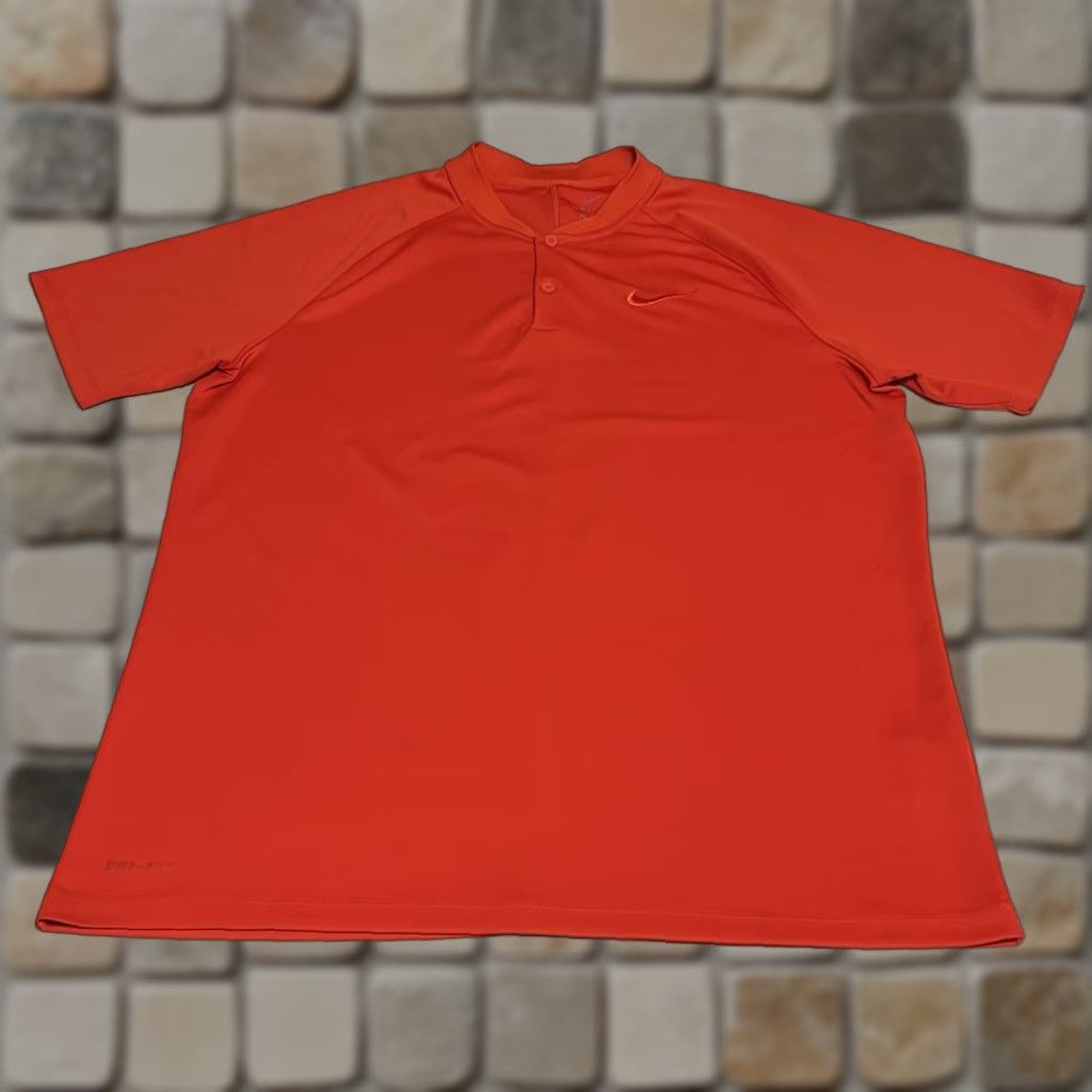 Nike Nike Momentum Blade Polo Mens Large Regular Polo Shirt Red Nike Dri-FIT Golf 90s? Size US L / EU 52-54 / 3 - 1 Thumbnail