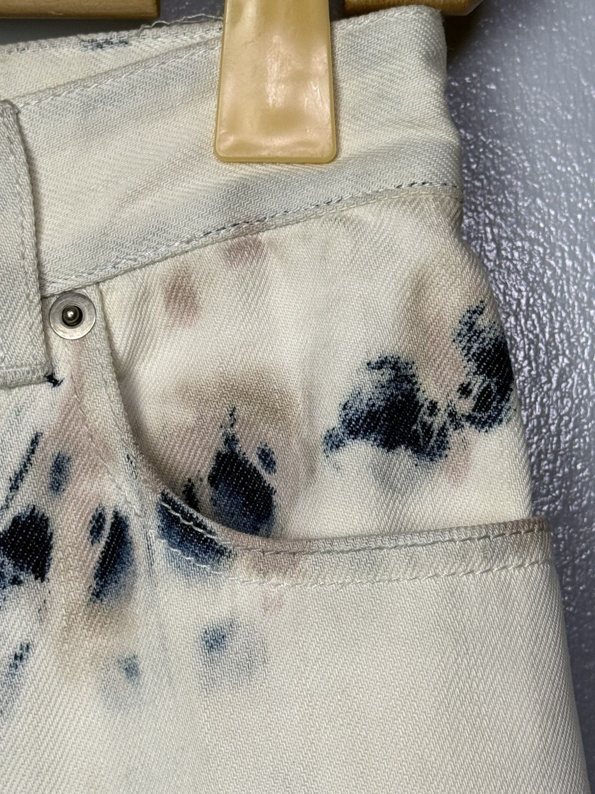 Dior Dior Tie Dye Denim Wide Leg Size 26" / US 2 / IT 38 - 8 Thumbnail