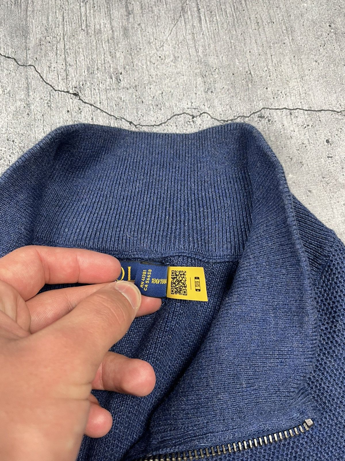 Polo Ralph Lauren × Vintage Vintage Polo Ralph Lauren 1/3 zip Sweater Size US L / EU 52-54 / 3 - 5 Thumbnail