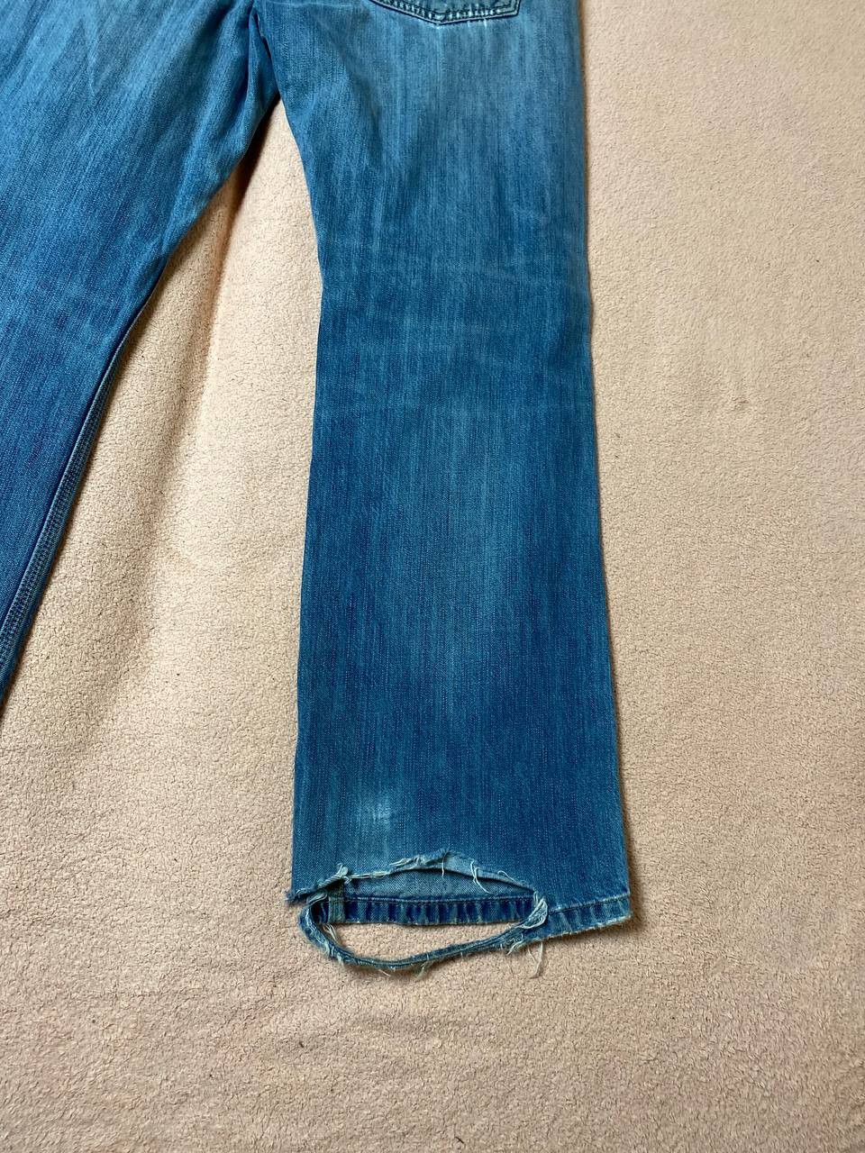 Carhartt × Japanese Brand Vintage Carhartt Y2K distressed Flare denim pants Size US 32 / EU 48 - 15 Thumbnail