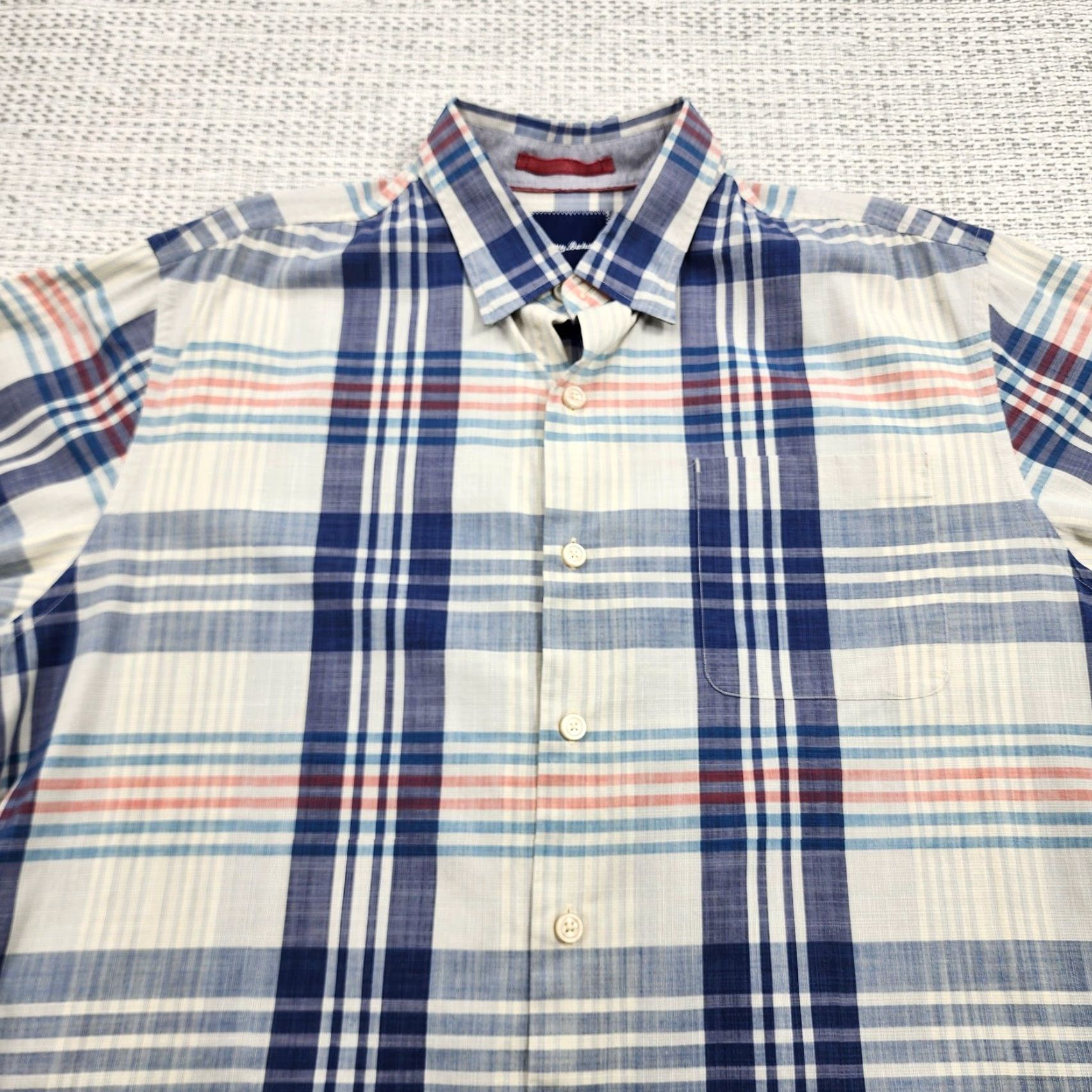 Tommy Bahama Tommy Bahama Shirt Mens Large Blue Plaid Long Sleeve Button Down Casual Pocket Size US L / EU 52-54 / 3 - 4 Thumbnail