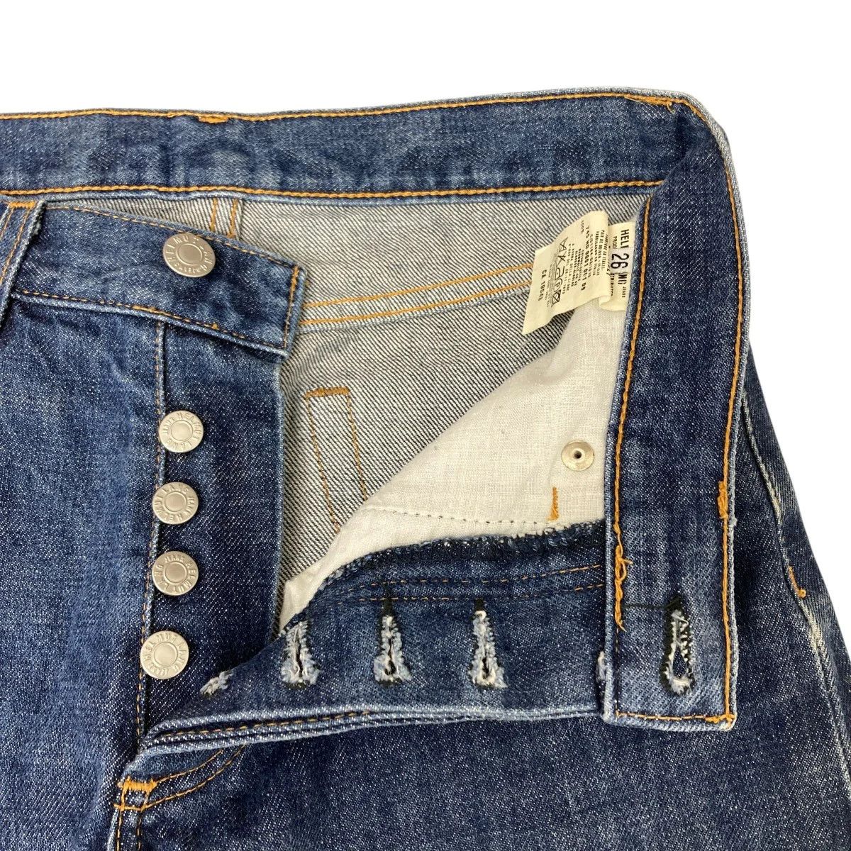 Helmut Lang Archive 1999 Straight Leg Denim Pants Size 26" / US 2 / IT 38 - 3 Thumbnail