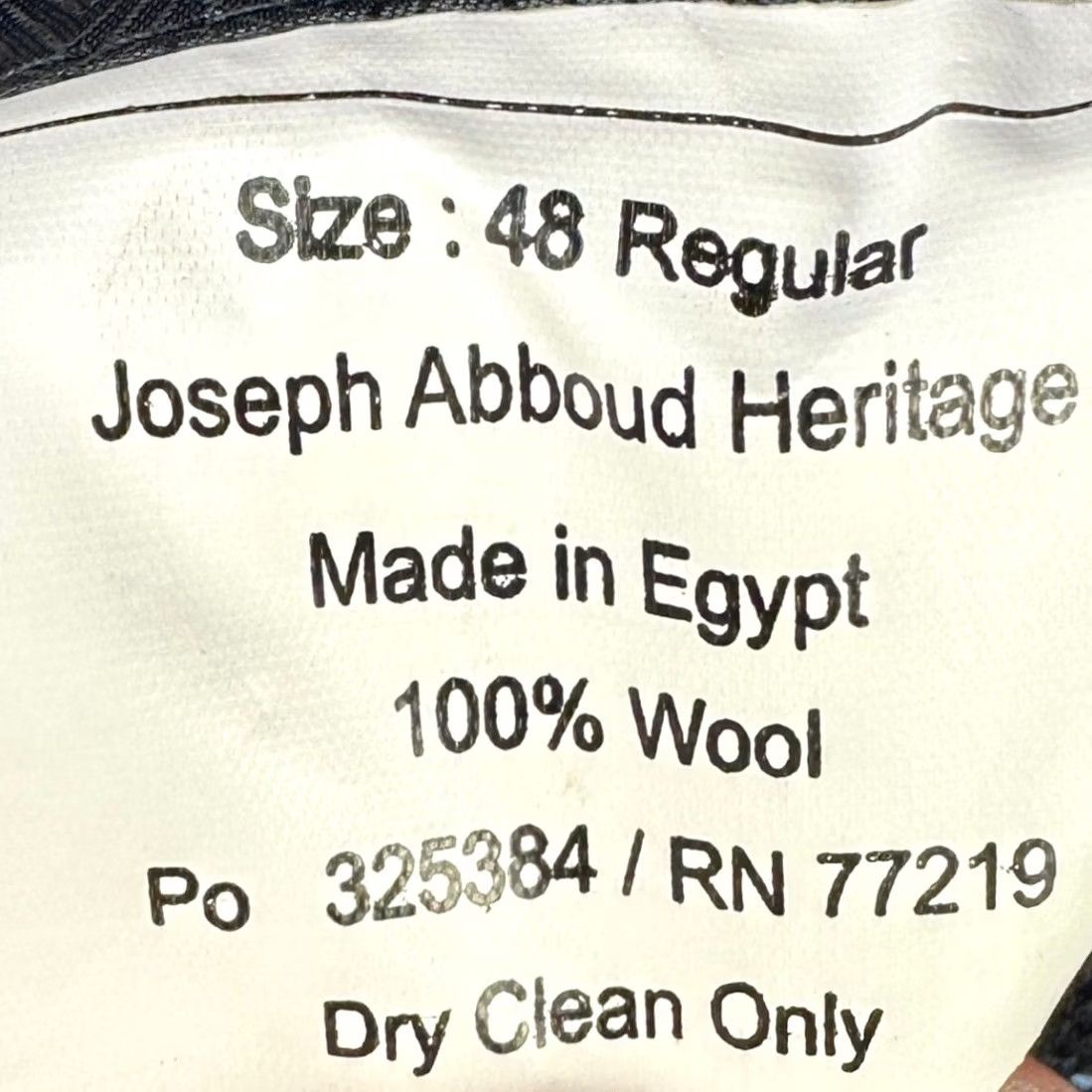Joseph Abboud Joseph Abboud Sport Coat 100% Wool Blazer Jacket Mens 48R Navy Blue Solid Notch Lapel Two-Button Size 40R - 5 Thumbnail