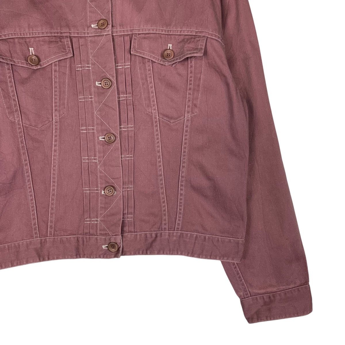Japanese Brand KETTY Embroidery Big Logo Pink Jacket #1398-C63 Size M / US 6-8 / IT 42-44 - 6 Thumbnail