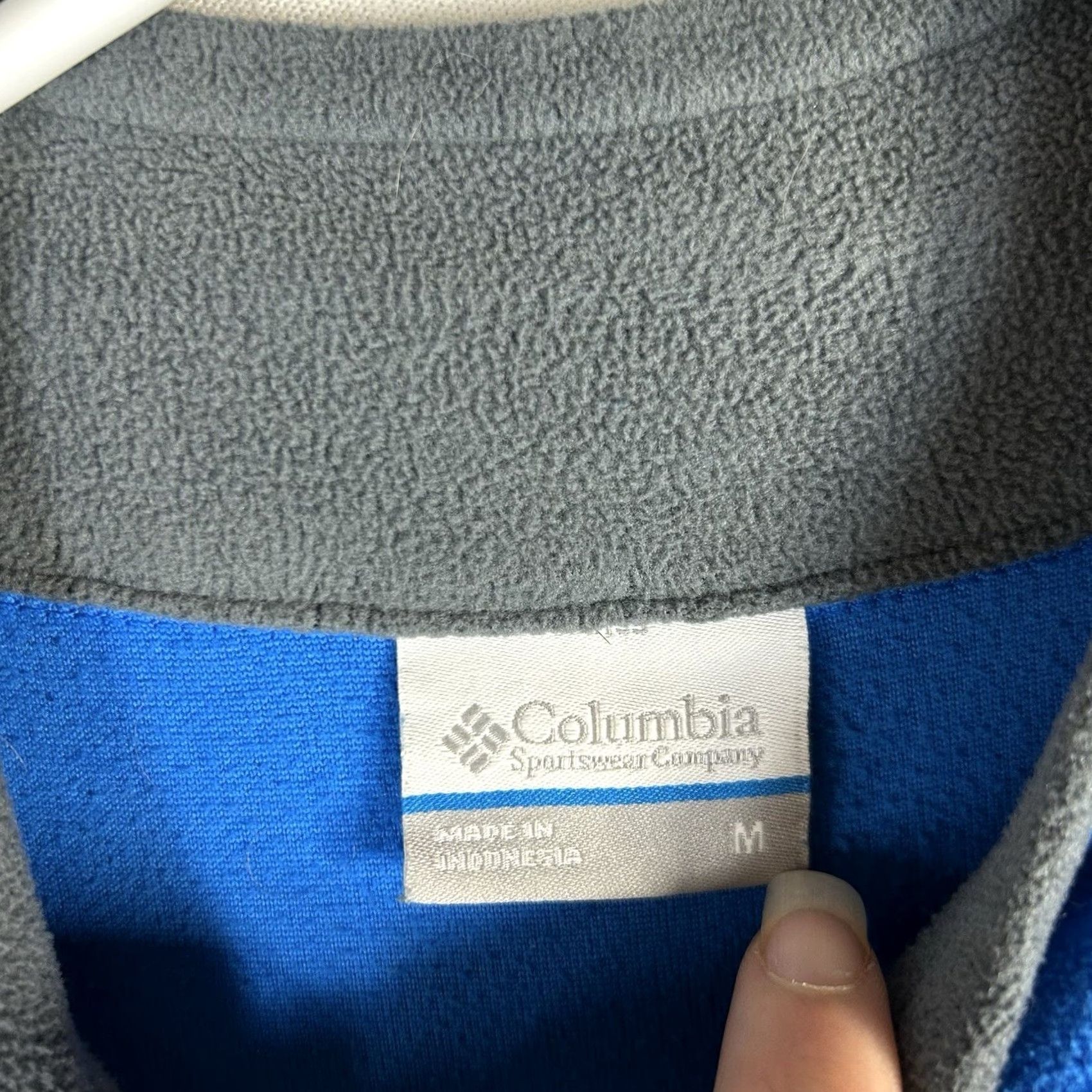 Vintage Columbia Sweatshirt 1/4 Zip Fleece Pullover Men M Long Sleeve Hiking Top Blue Size US M / EU 48-50 / 2 - 3 Thumbnail