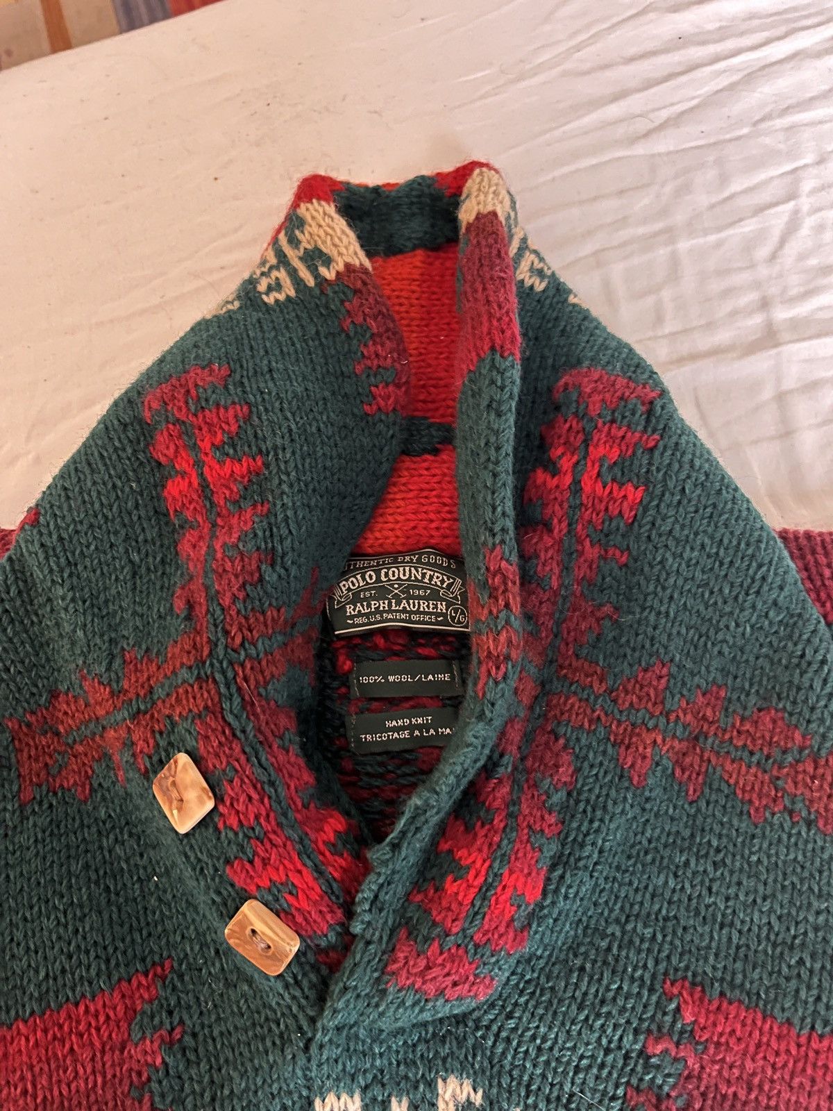 Ralph Lauren Ralph Lauren Polo Country Aztec sweater 1993 Size US L / EU 52-54 / 3 - 2 Thumbnail