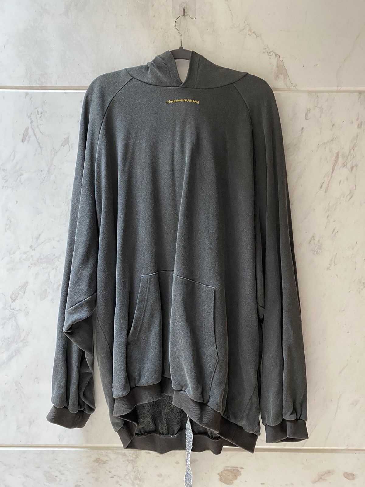 image of Peaceminusone OG Gray Hoodie in Grey, Men's (Size Large)